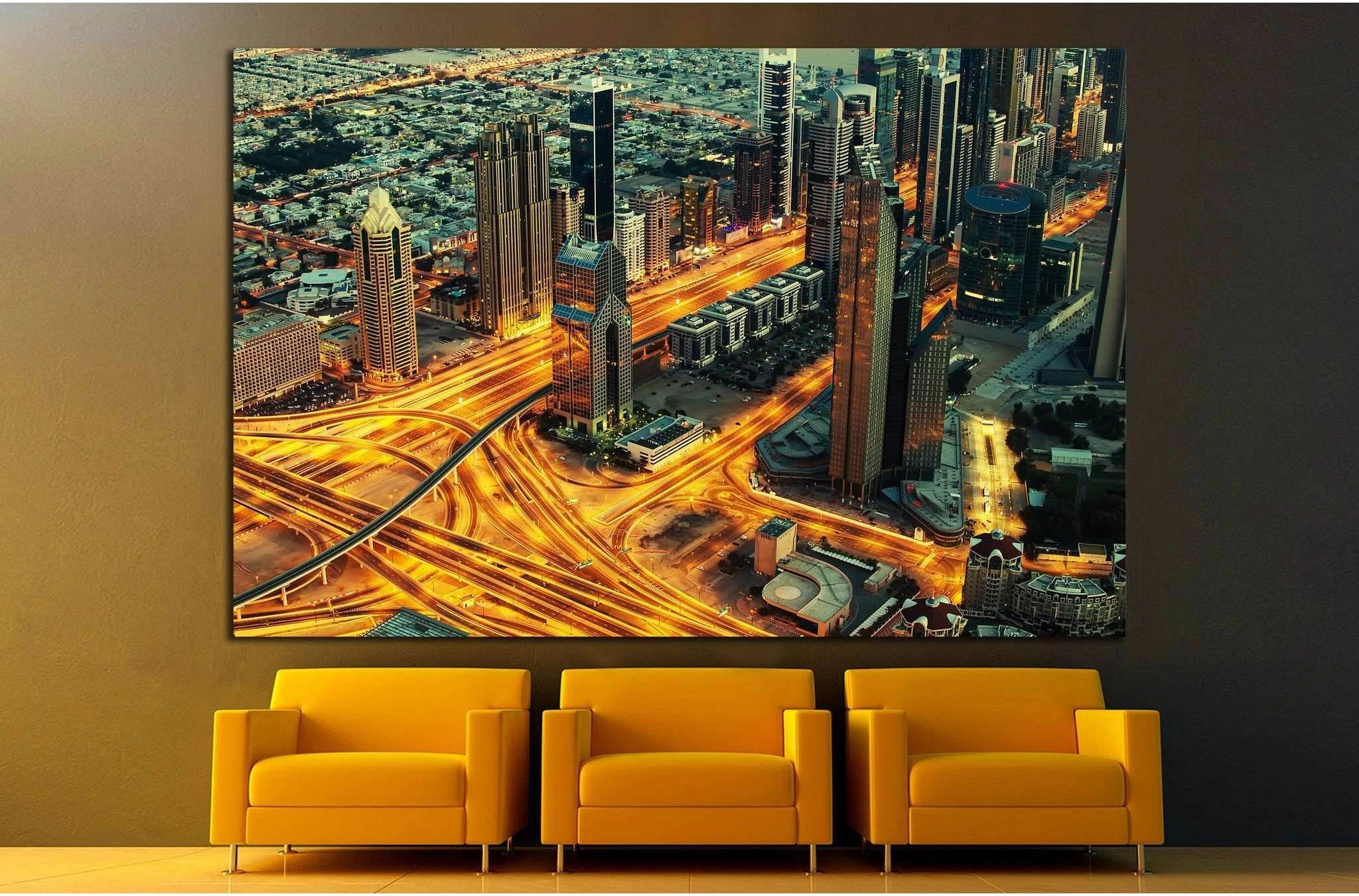 United Arab Emirates, UAE №857 Ready to Hang Canvas Print - Zellart Canvas Prints ALL_Products, s-857