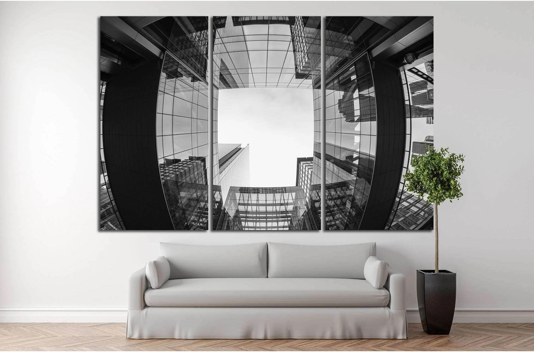 Uptown Charlotte, North Carolina №1043 Ready to Hang Canvas Print - Zellart Canvas Prints ALL_Products, s-1043