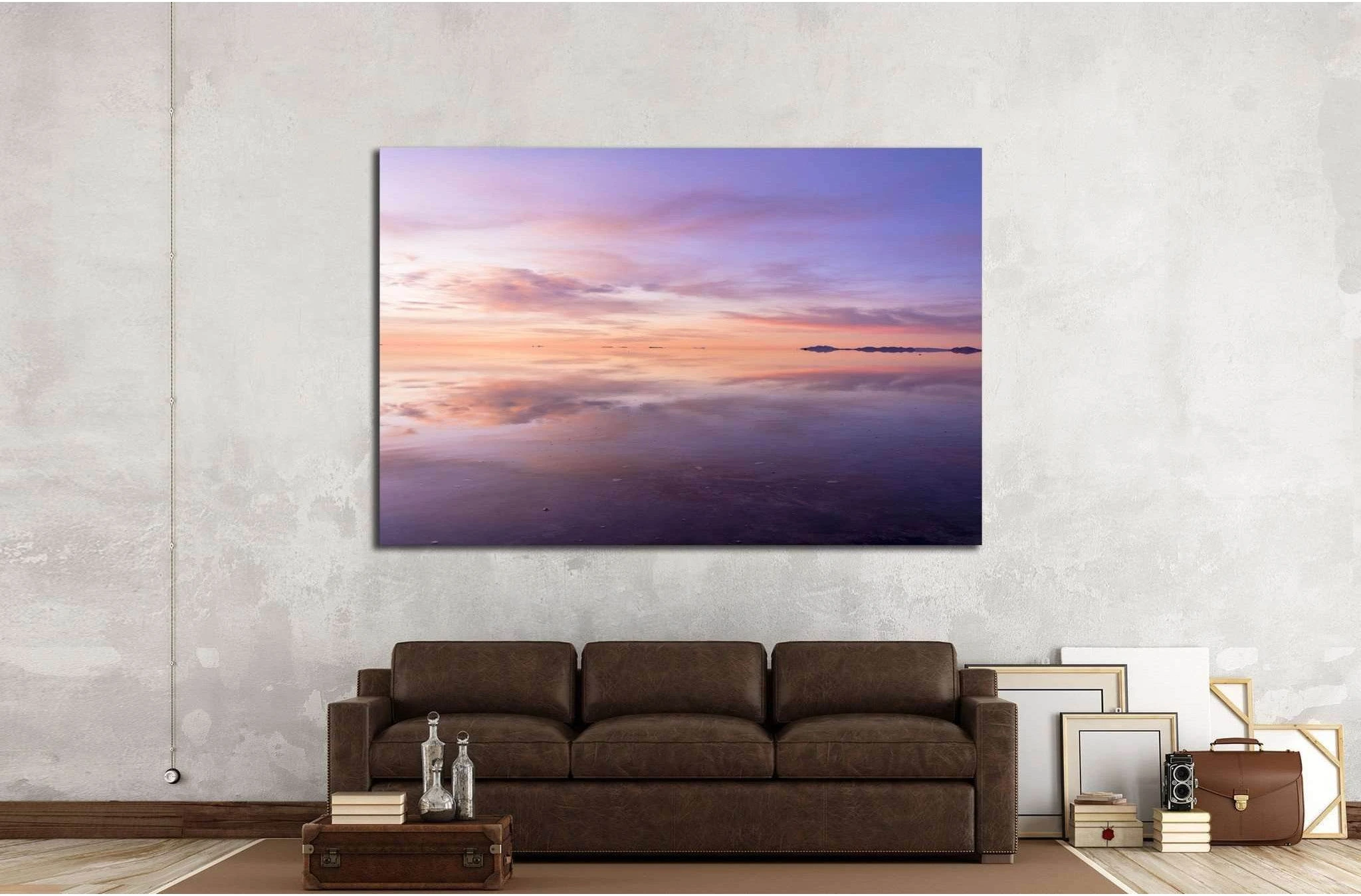 uyuni salt lake №1996 Ready to Hang Canvas Print - Zellart Canvas Prints ALL_Products, s-1996