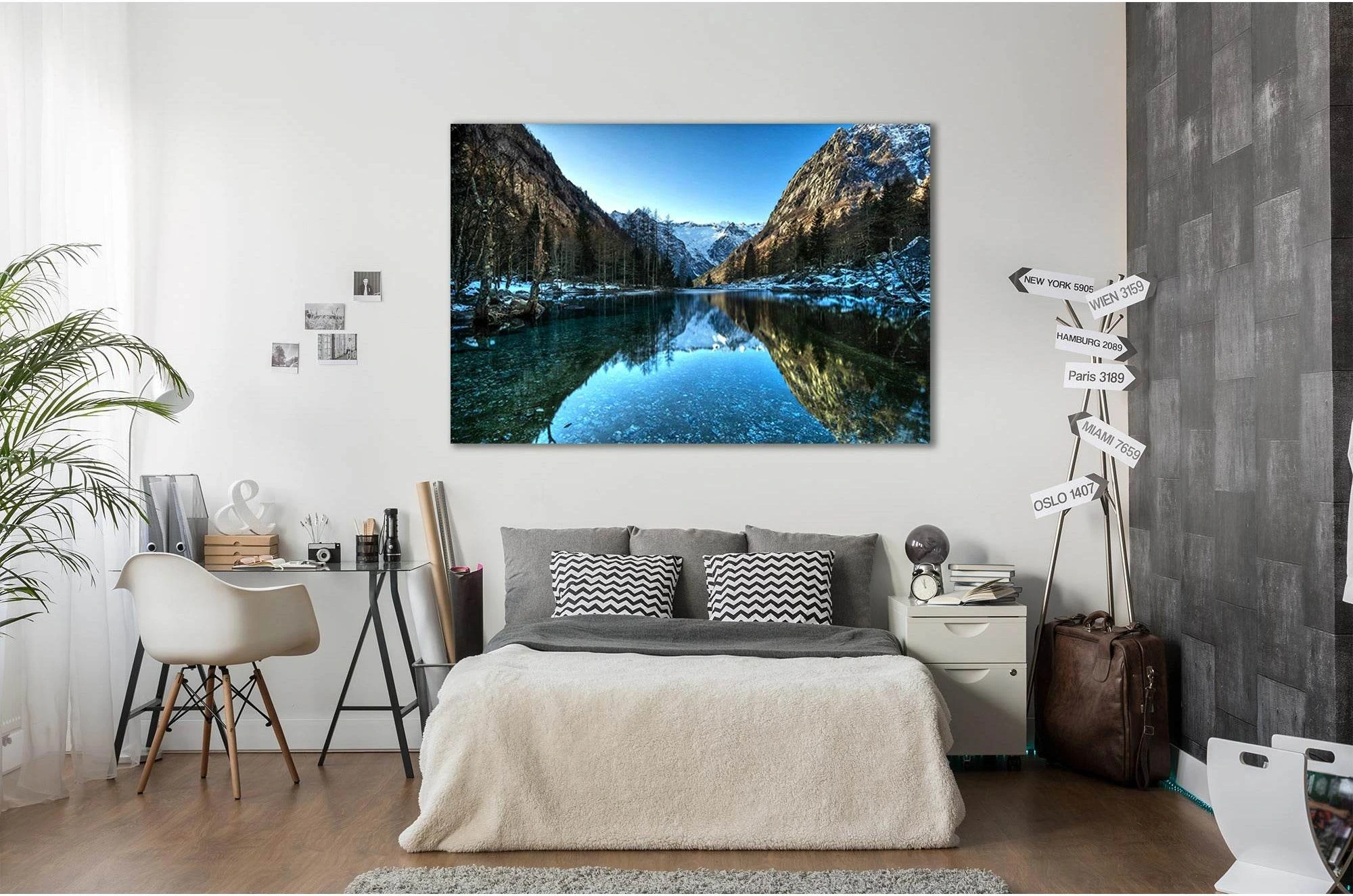 Val Di Mello In Lombardy №Sl23 Ready to Hang Canvas Print - Zellart Canvas Prints 0new, ALL_Products, Nature & Landscapes Canvas Print