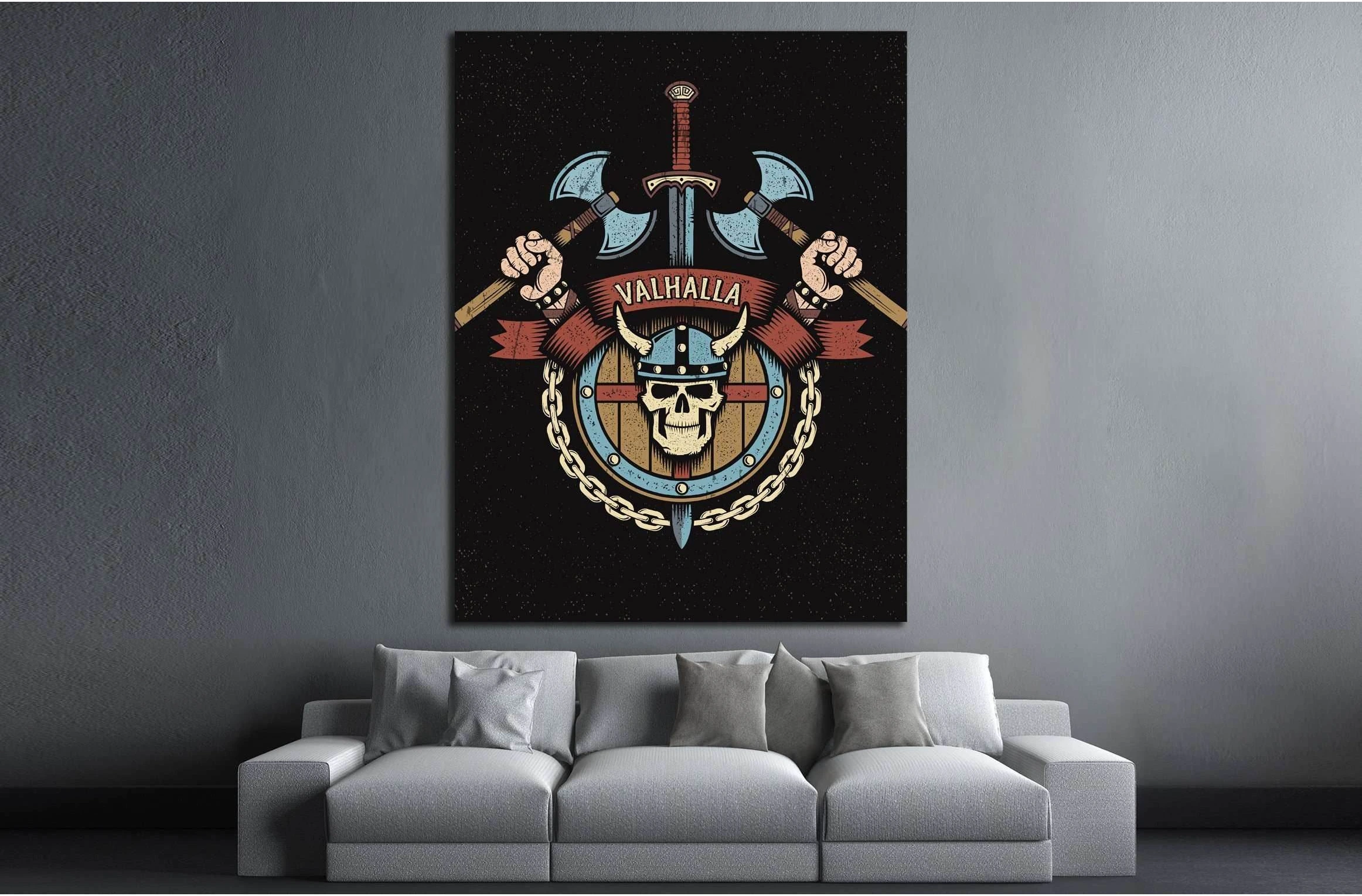 valhalla №4583 Ready to Hang Canvas Print - Zellart Canvas Prints ALL_Products, s-4583