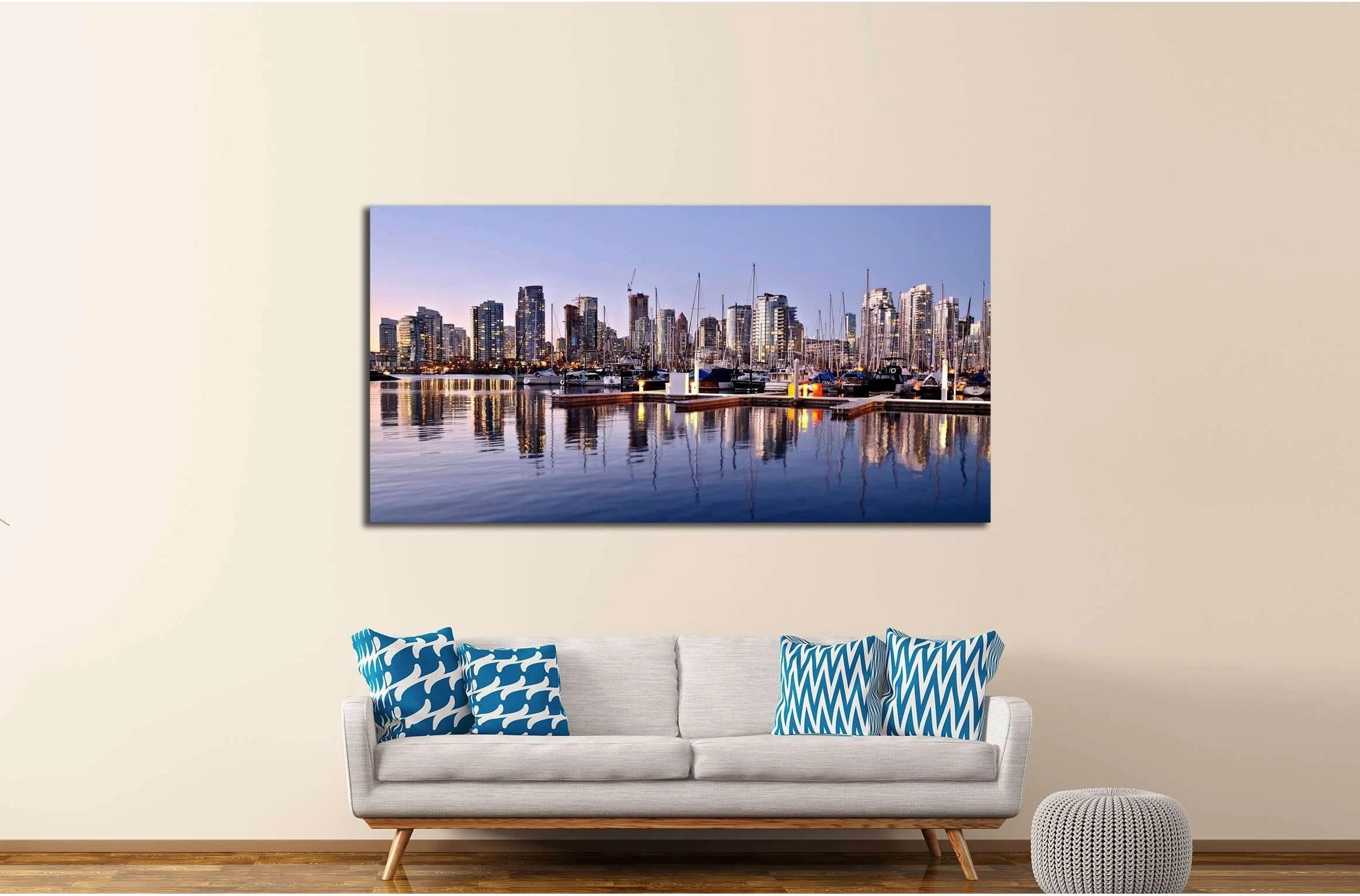 Vancouver. British Columbia. Canada №2033 Ready to Hang Canvas Print - Zellart Canvas Prints ALL_Products, s-2033