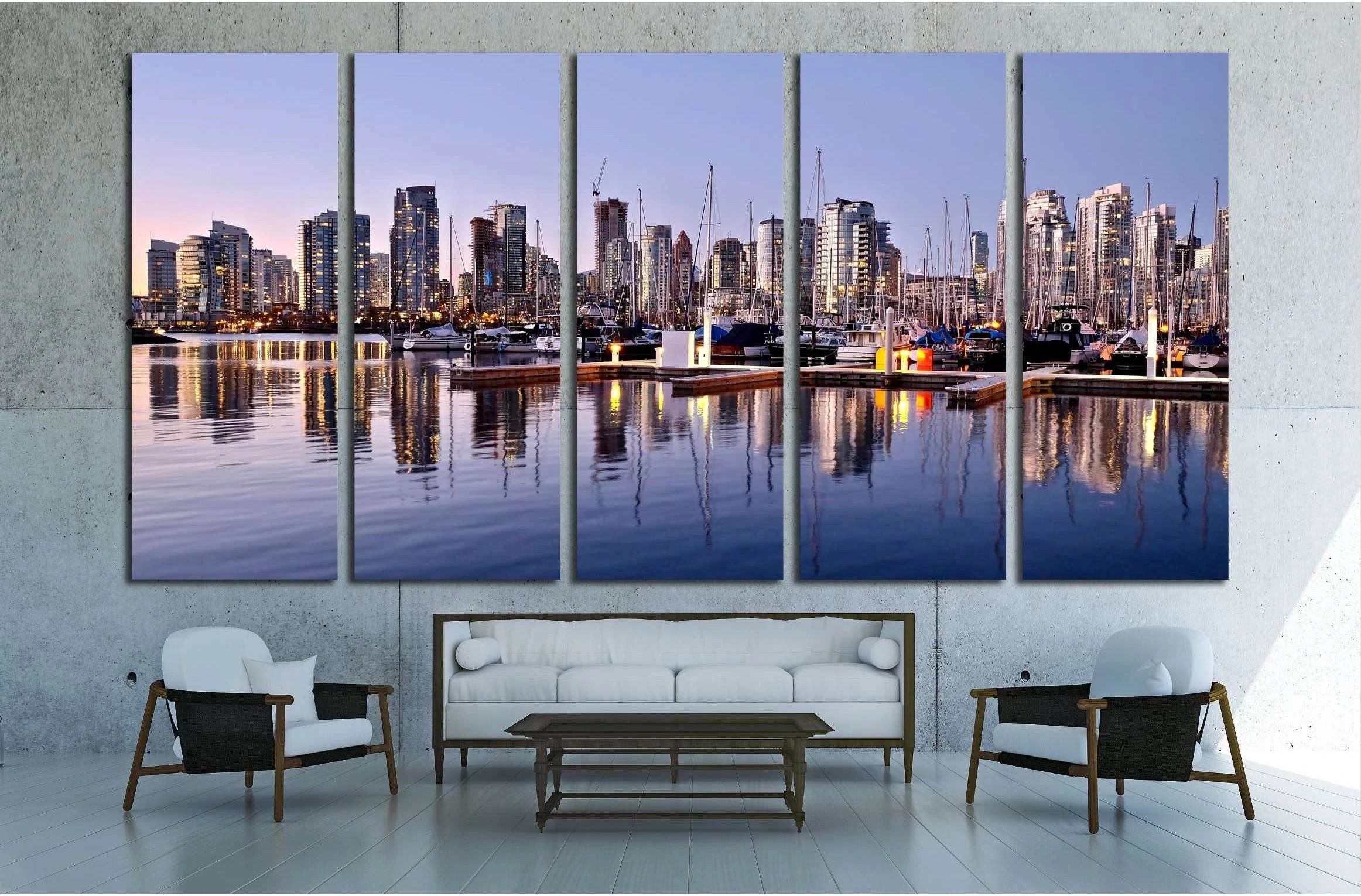 Vancouver. British Columbia. Canada №2033 Ready to Hang Canvas Print - Zellart Canvas Prints ALL_Products, s-2033
