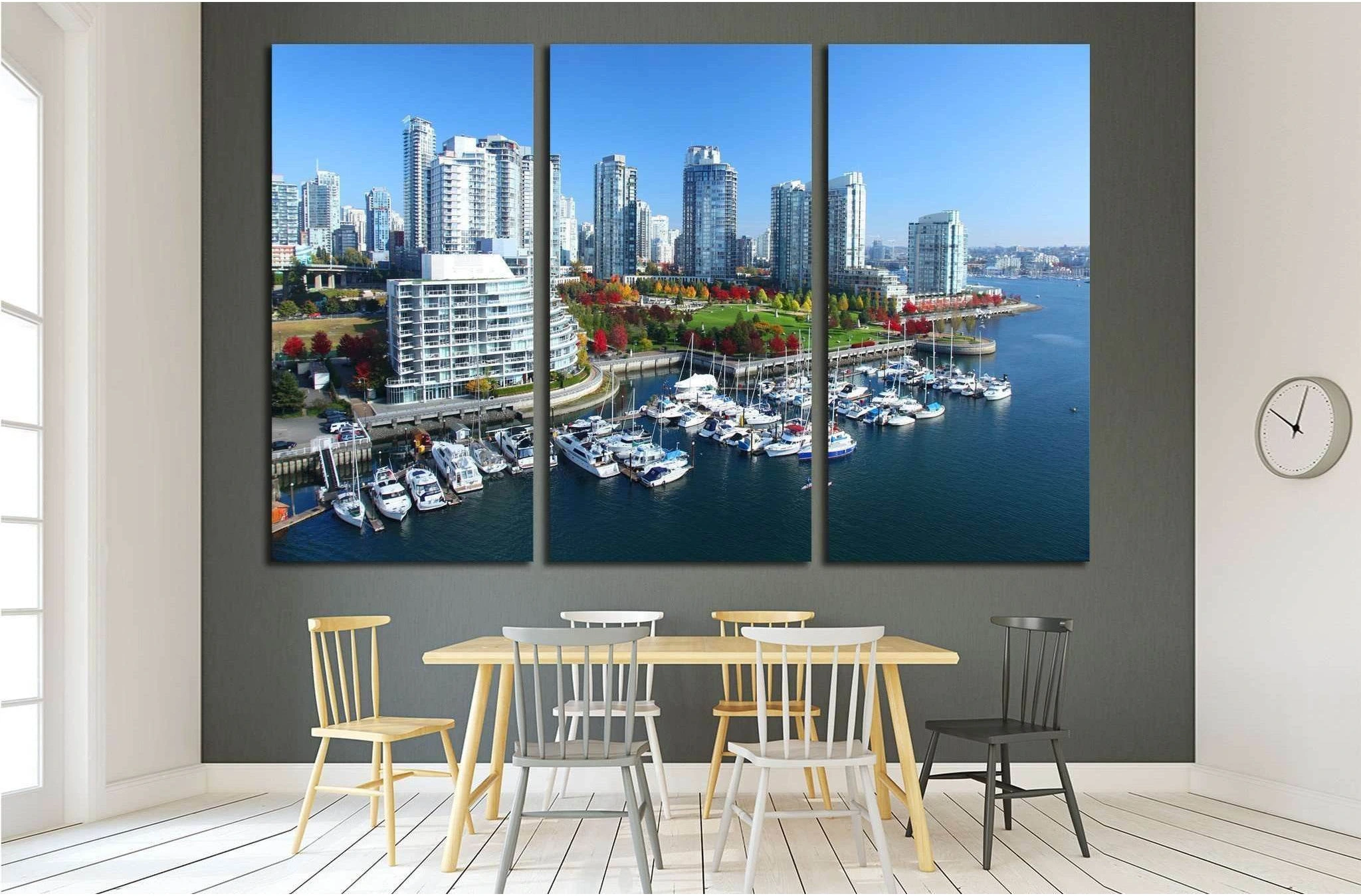Vancouver in British Columbia, Canada №2041 Ready to Hang Canvas Print - Zellart Canvas Prints ALL_Products, s-2041