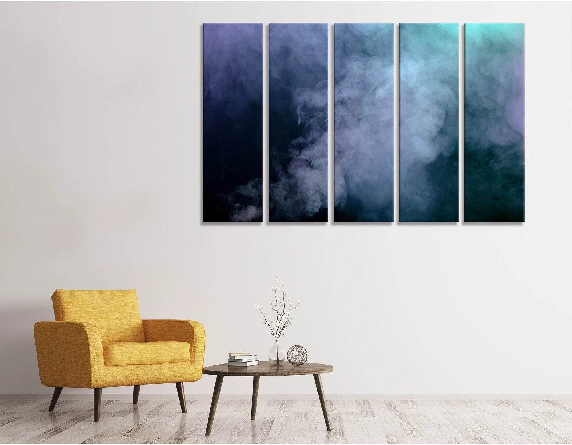Varicoloured Fog Abstract №04364 Ready to Hang Canvas Print - Zellart Canvas Prints ALL_Products