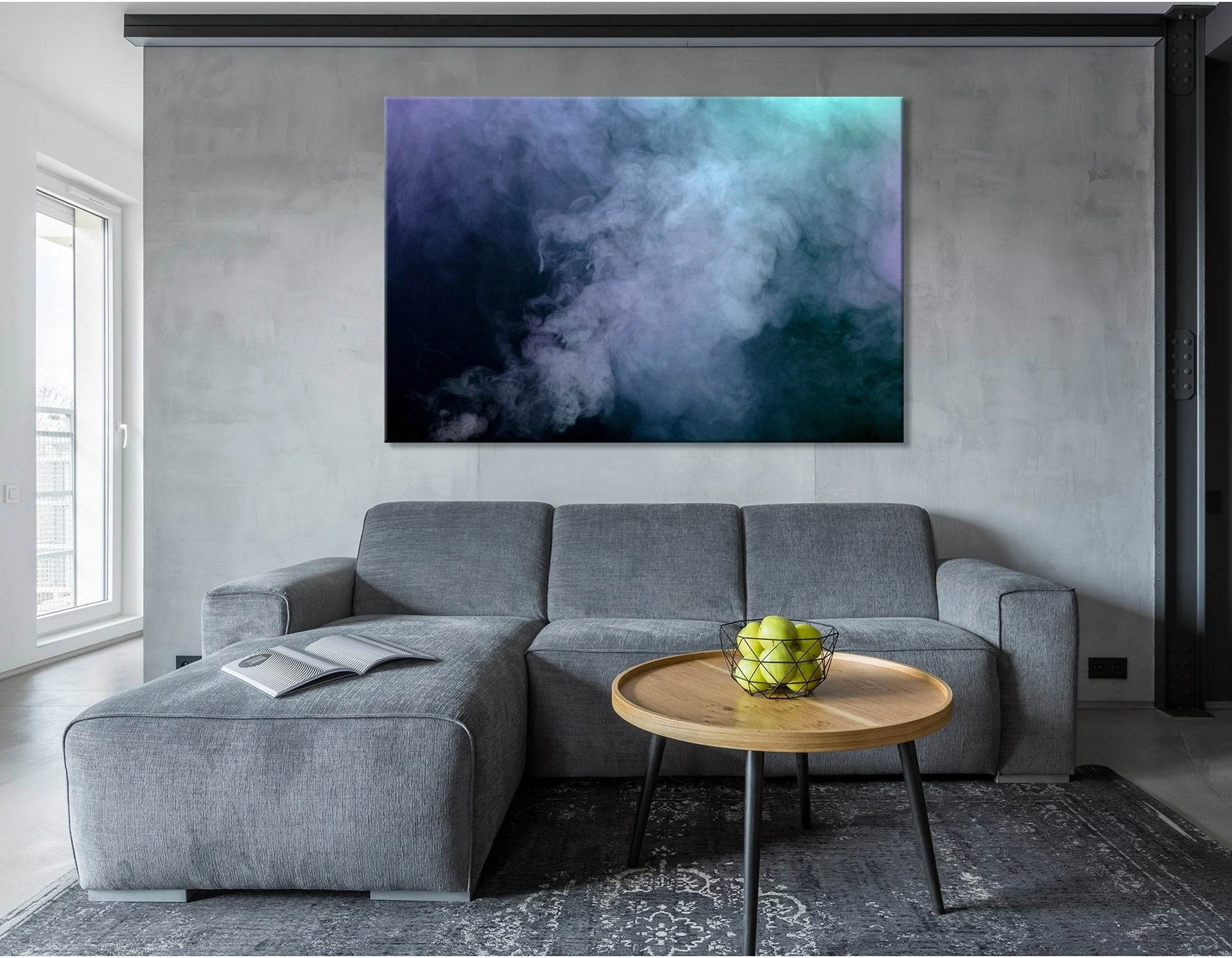 Varicoloured Fog Abstract №04364 Ready to Hang Canvas Print - Zellart Canvas Prints ALL_Products