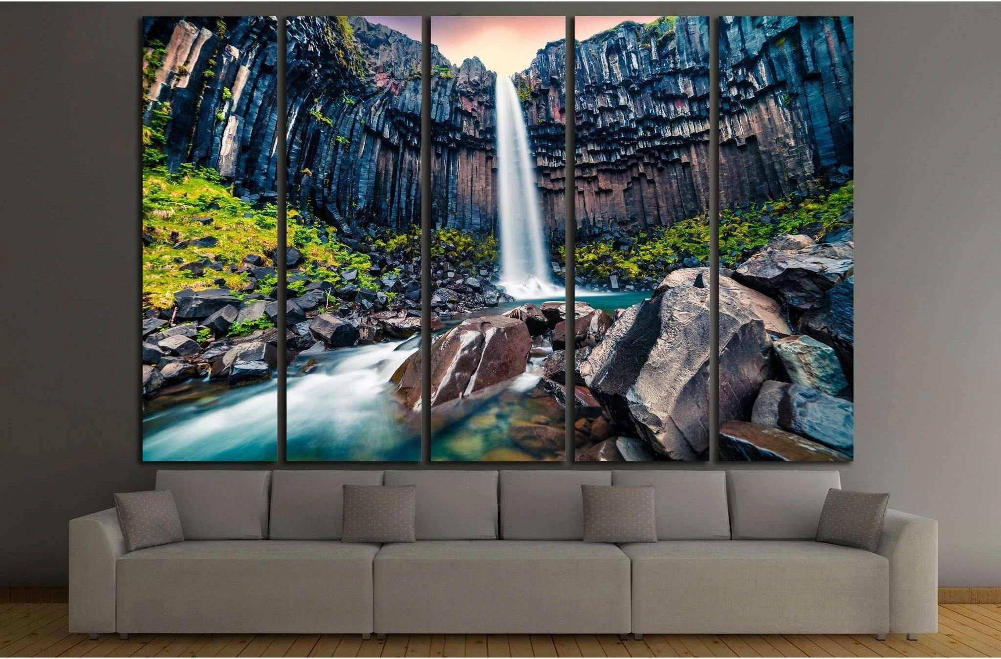Vatnajokull National Park, Iceland №880 Ready to Hang Canvas Print - Zellart Canvas Prints ALL_Products, s-880