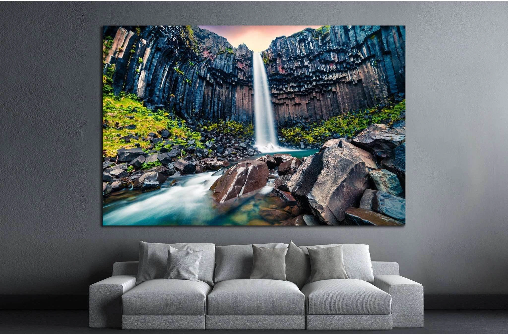 Vatnajokull National Park, Iceland №880 Ready to Hang Canvas Print - Zellart Canvas Prints ALL_Products, s-880