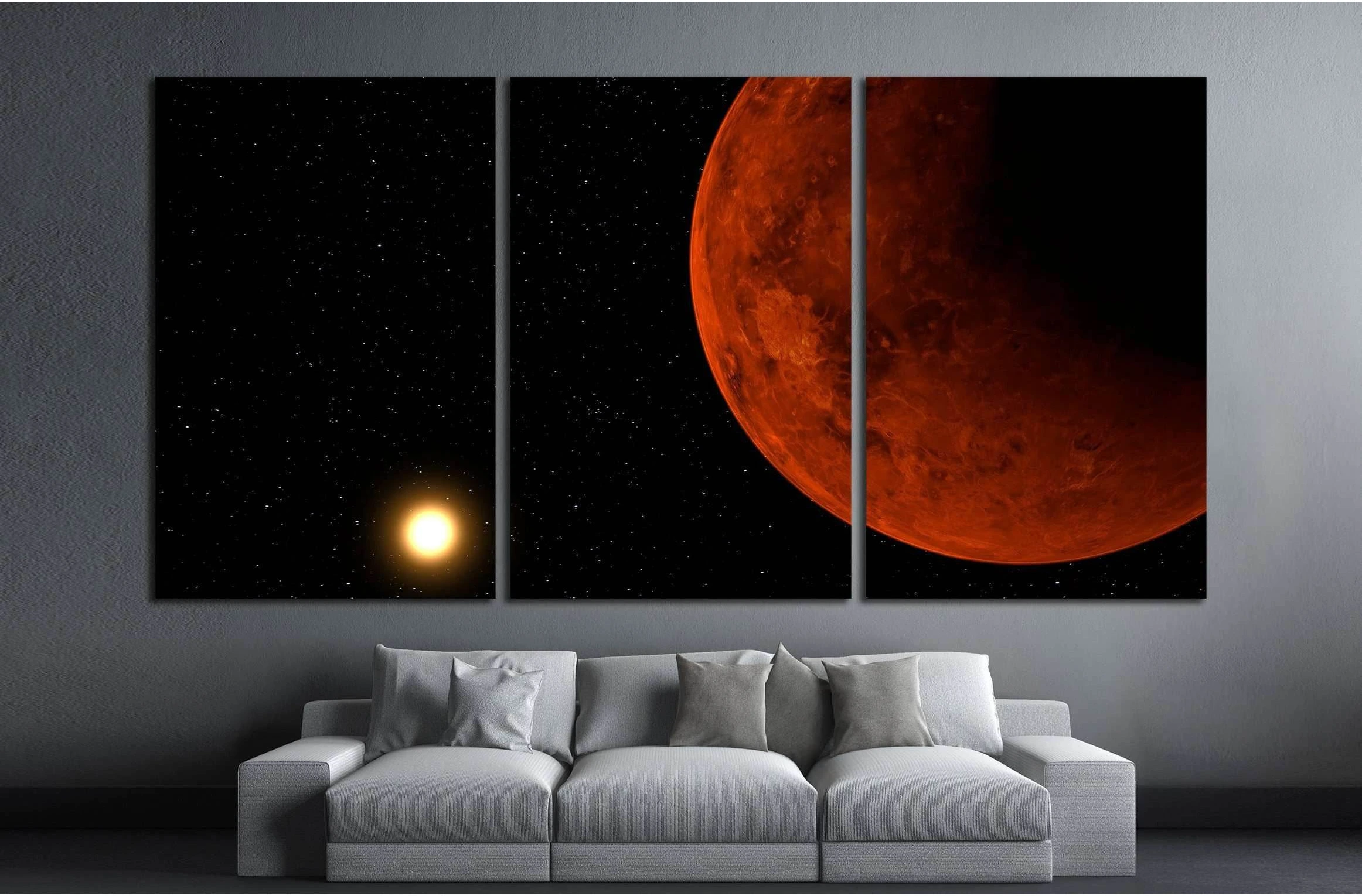 Venus planet №2441 Ready to Hang Canvas Print - Zellart Canvas Prints ALL_Products, s-2441