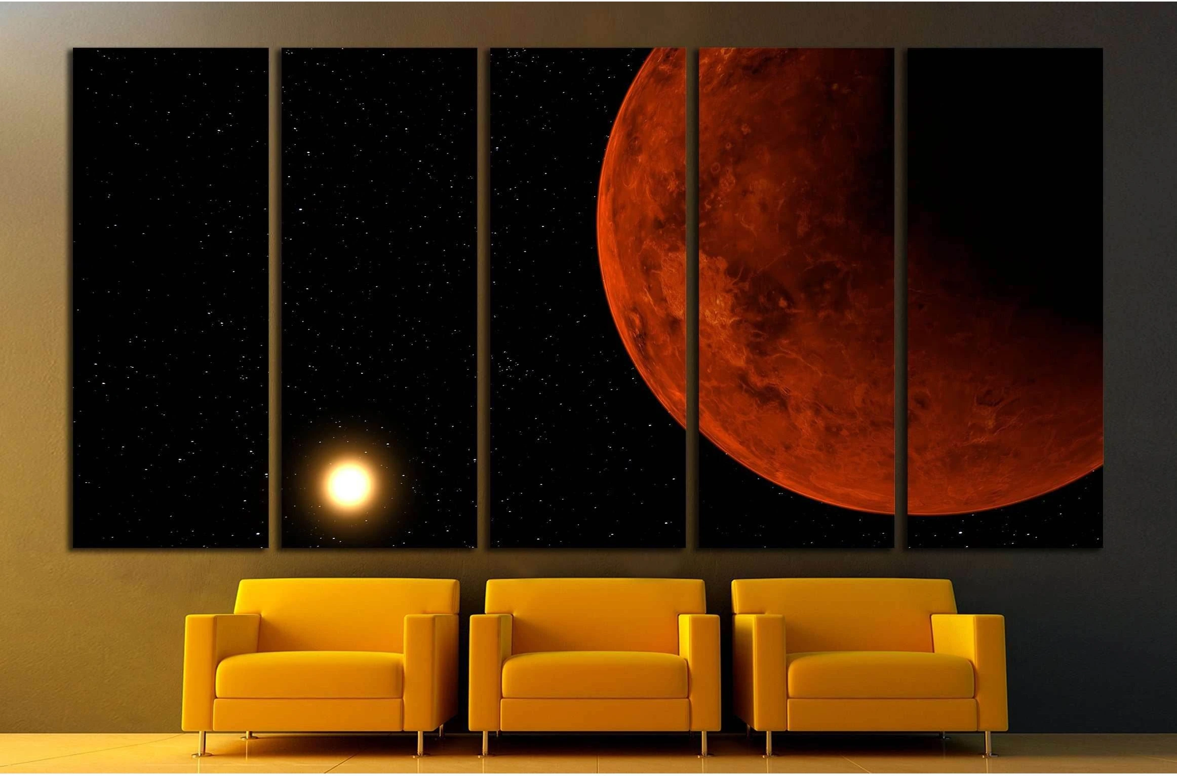 Venus planet №2441 Ready to Hang Canvas Print - Zellart Canvas Prints ALL_Products, s-2441