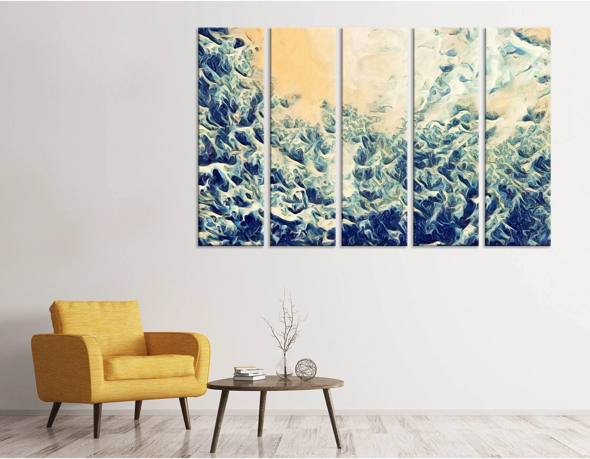 View From The Depths Abstract №04336 Ready to Hang Canvas Print - Zellart Canvas Prints ALL_Products