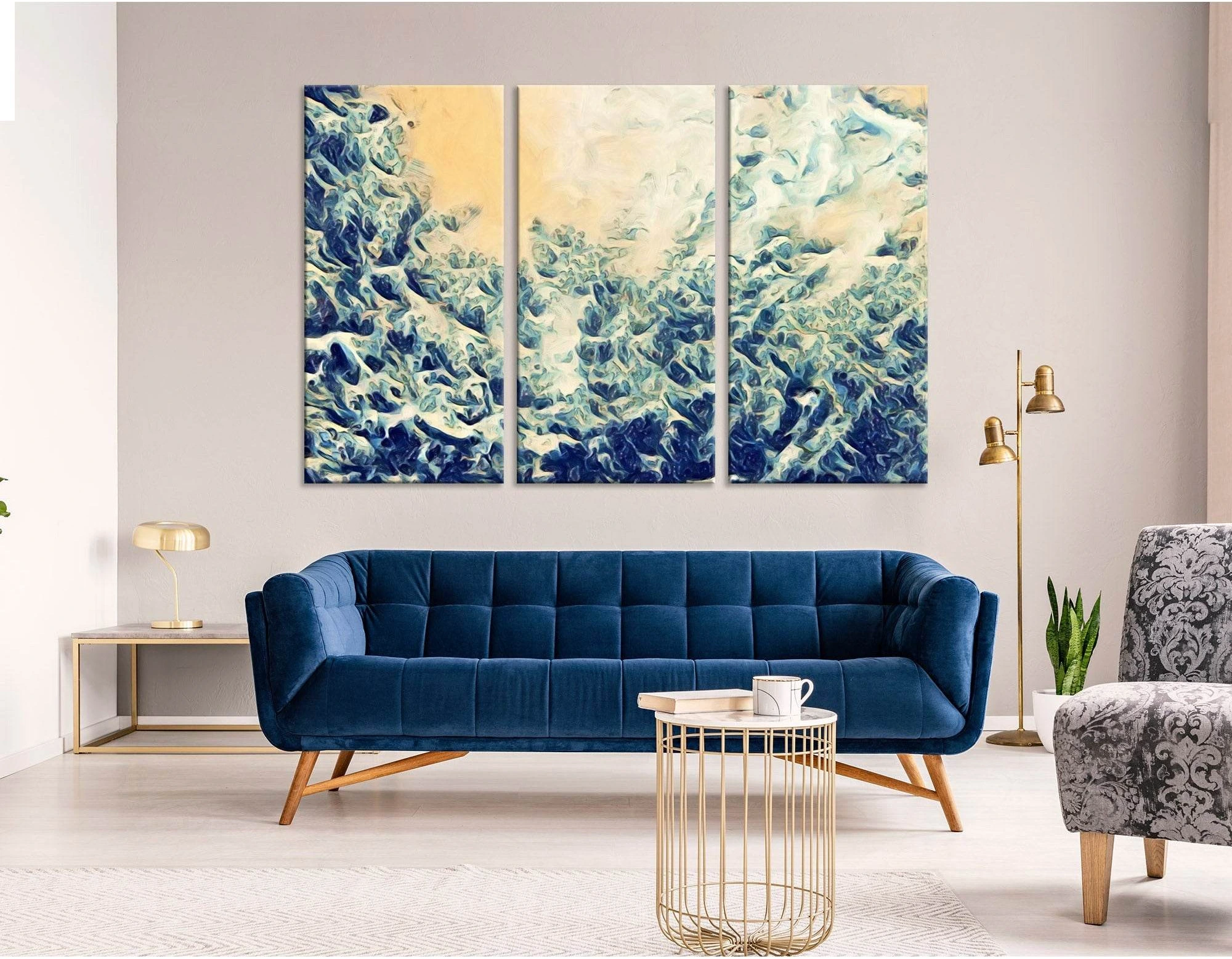View From The Depths Abstract №04336 Ready to Hang Canvas Print - Zellart Canvas Prints ALL_Products
