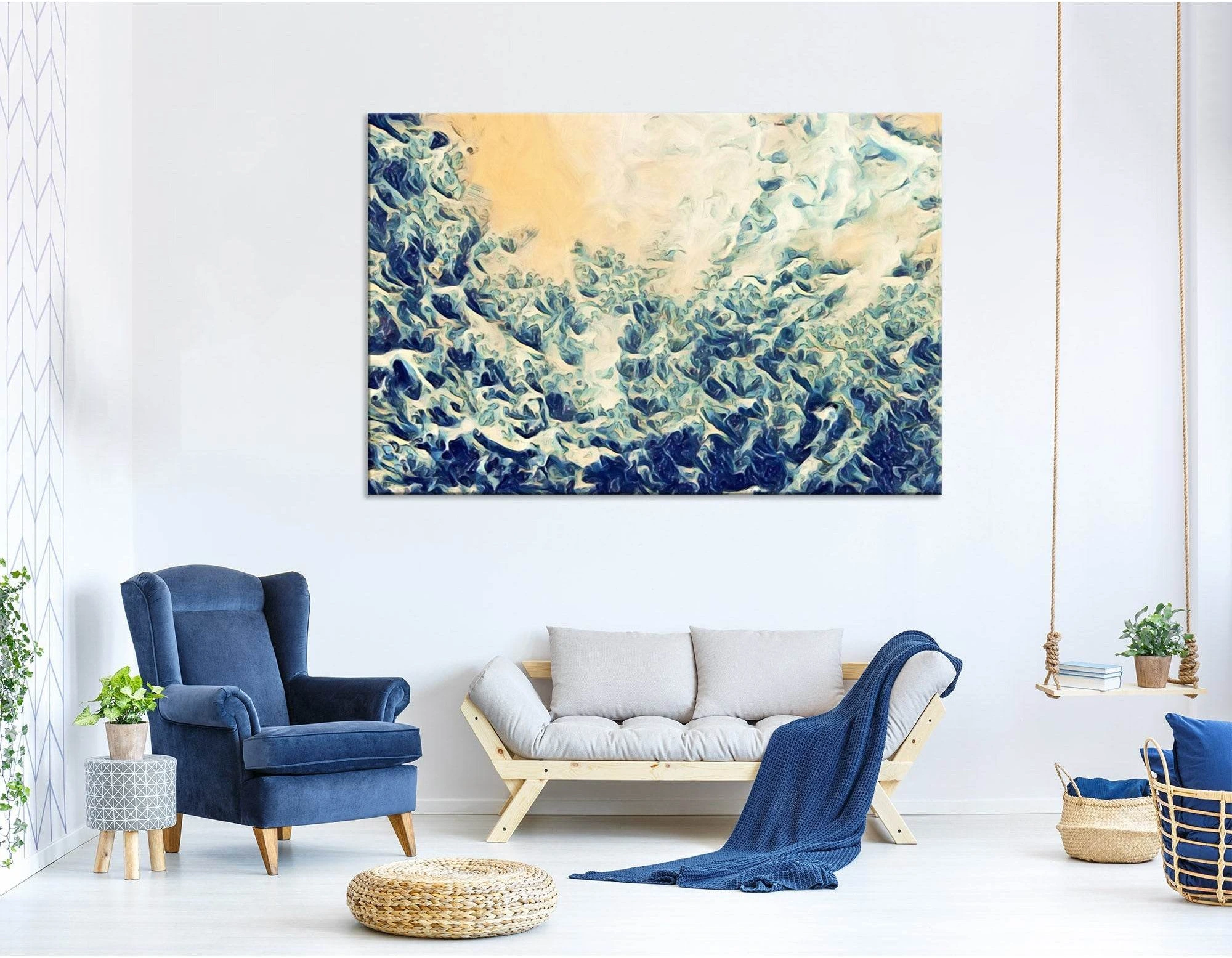 View From The Depths Abstract №04336 Ready to Hang Canvas Print - Zellart Canvas Prints ALL_Products