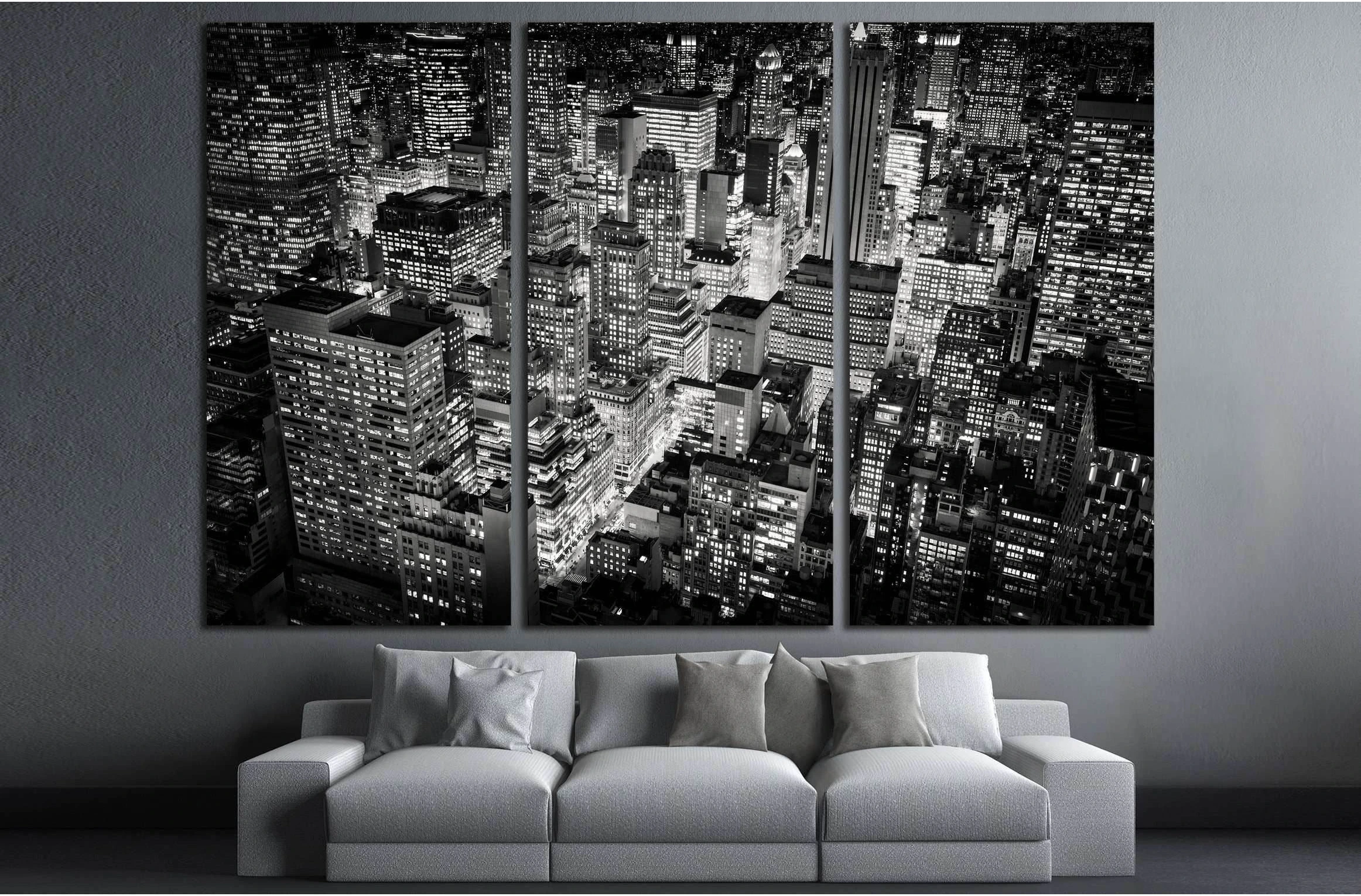 View from the Empire State Building, New York City №2953 Ready to Hang Canvas Print - Zellart Canvas Prints 0_NY_ART, ALL_Products, s-2953