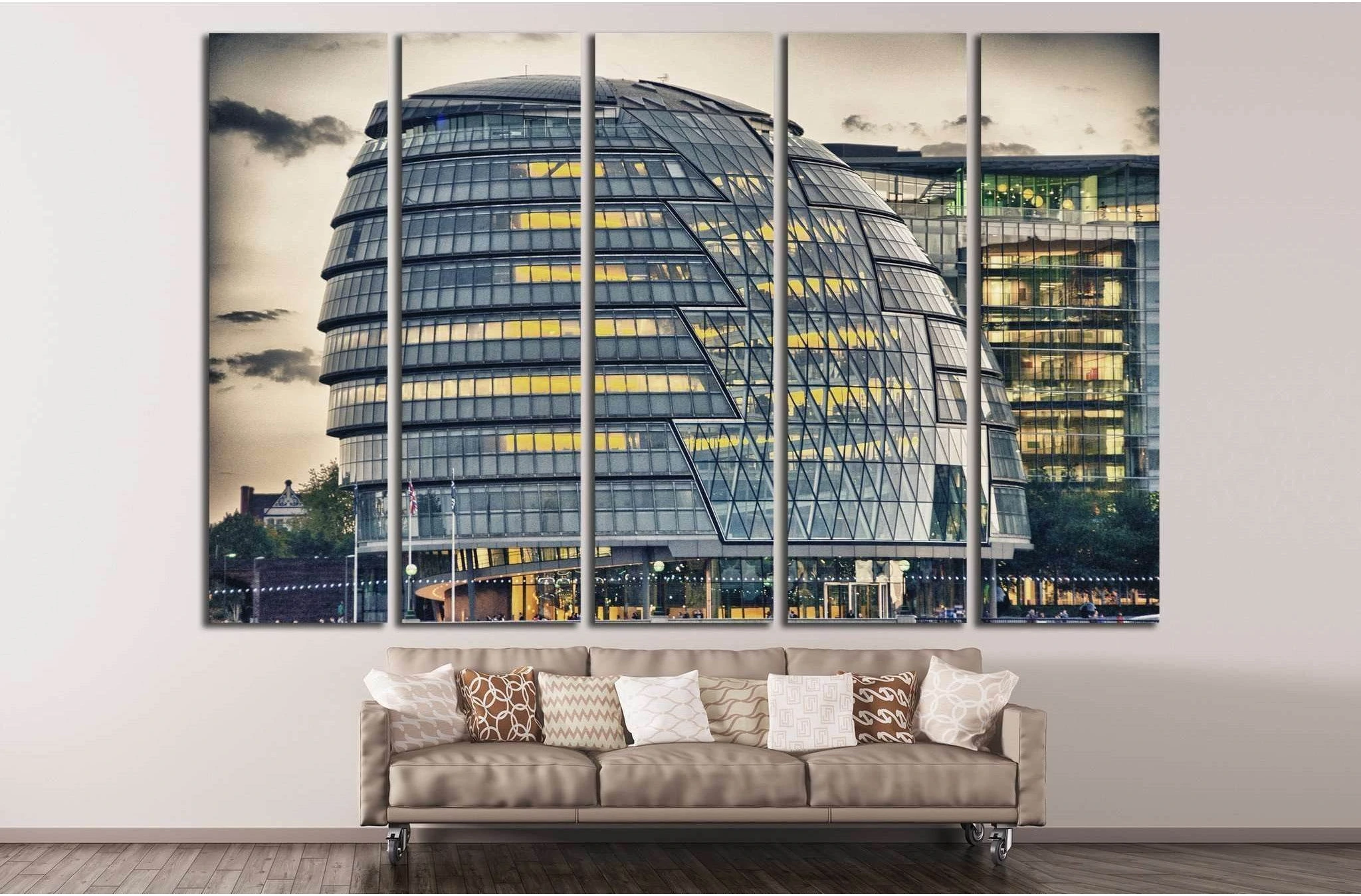 view of London №780 Ready to Hang Canvas Print - Zellart Canvas Prints ALL_Products, s-780