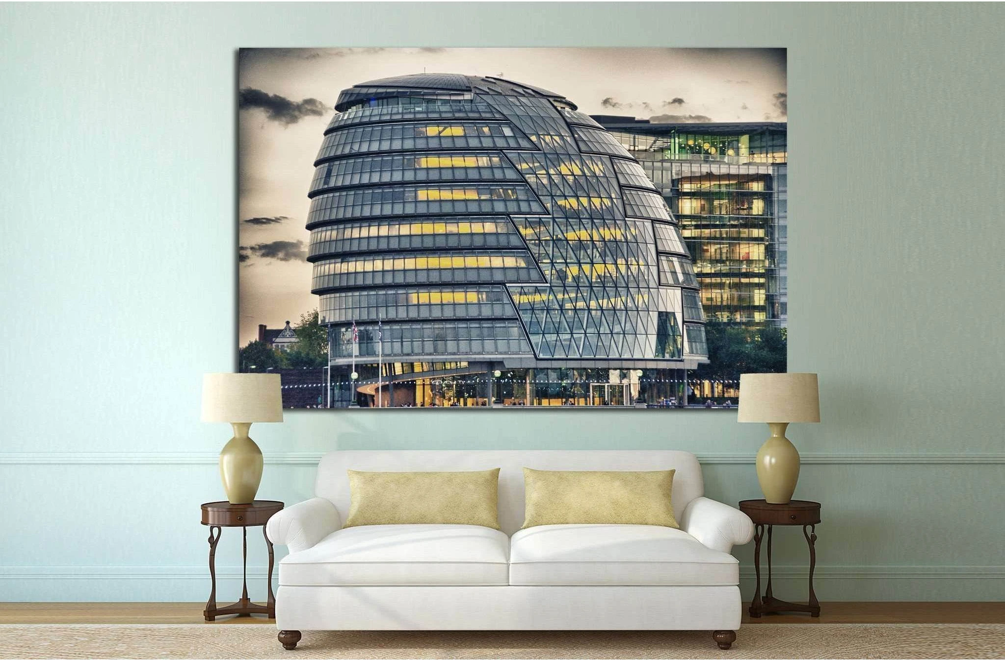 view of London №780 Ready to Hang Canvas Print - Zellart Canvas Prints ALL_Products, s-780