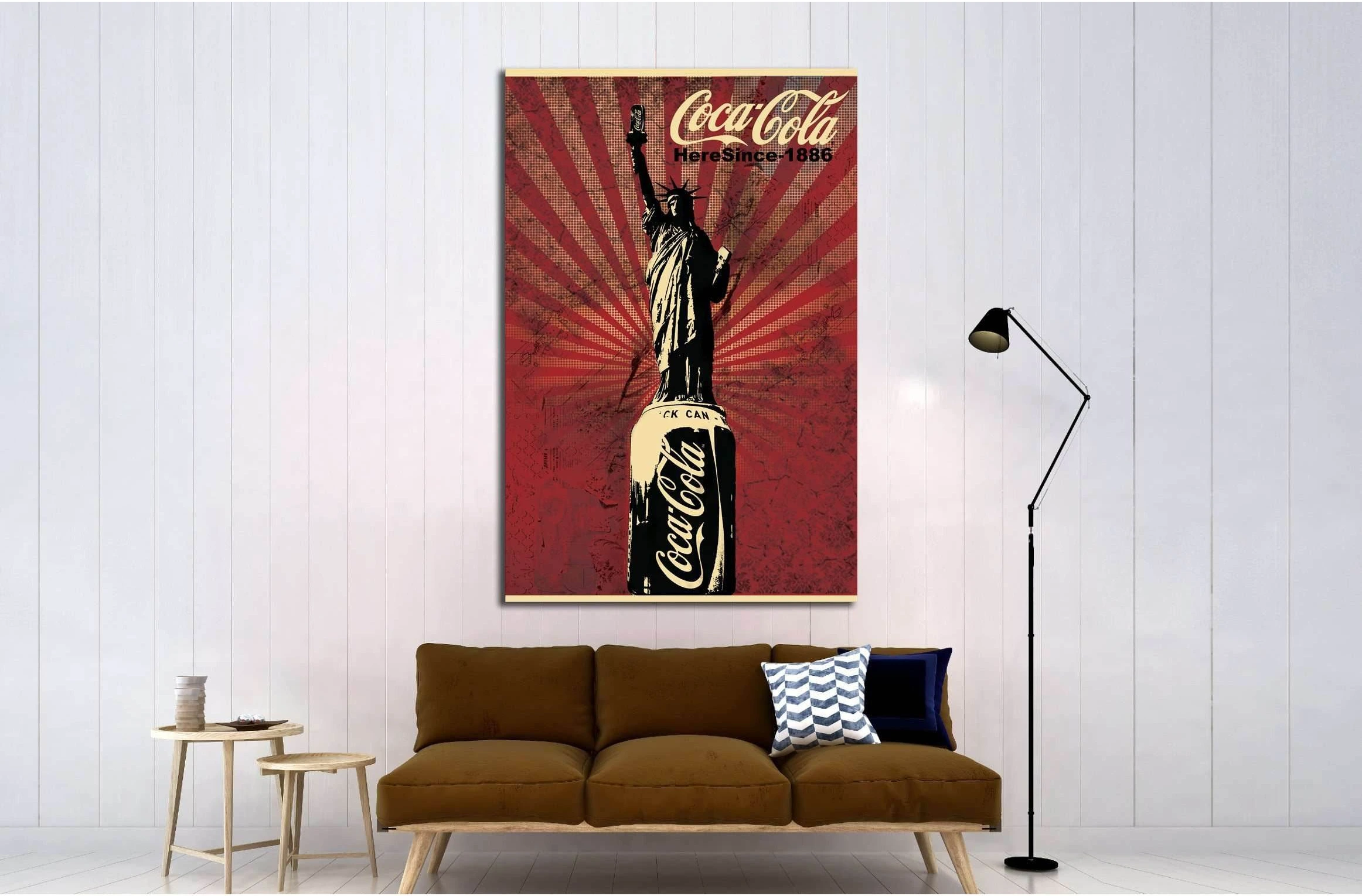 Vintage Coca Cola №3485 Ready to Hang Canvas Print - Zellart Canvas Prints ALL_Products, s-3485