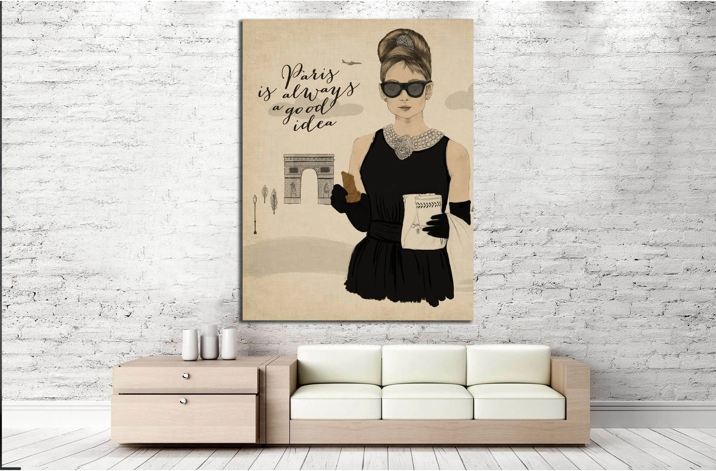 Vintage illustration №4573 Ready to Hang Canvas Print - Zellart Canvas Prints ALL_Products, s-4573