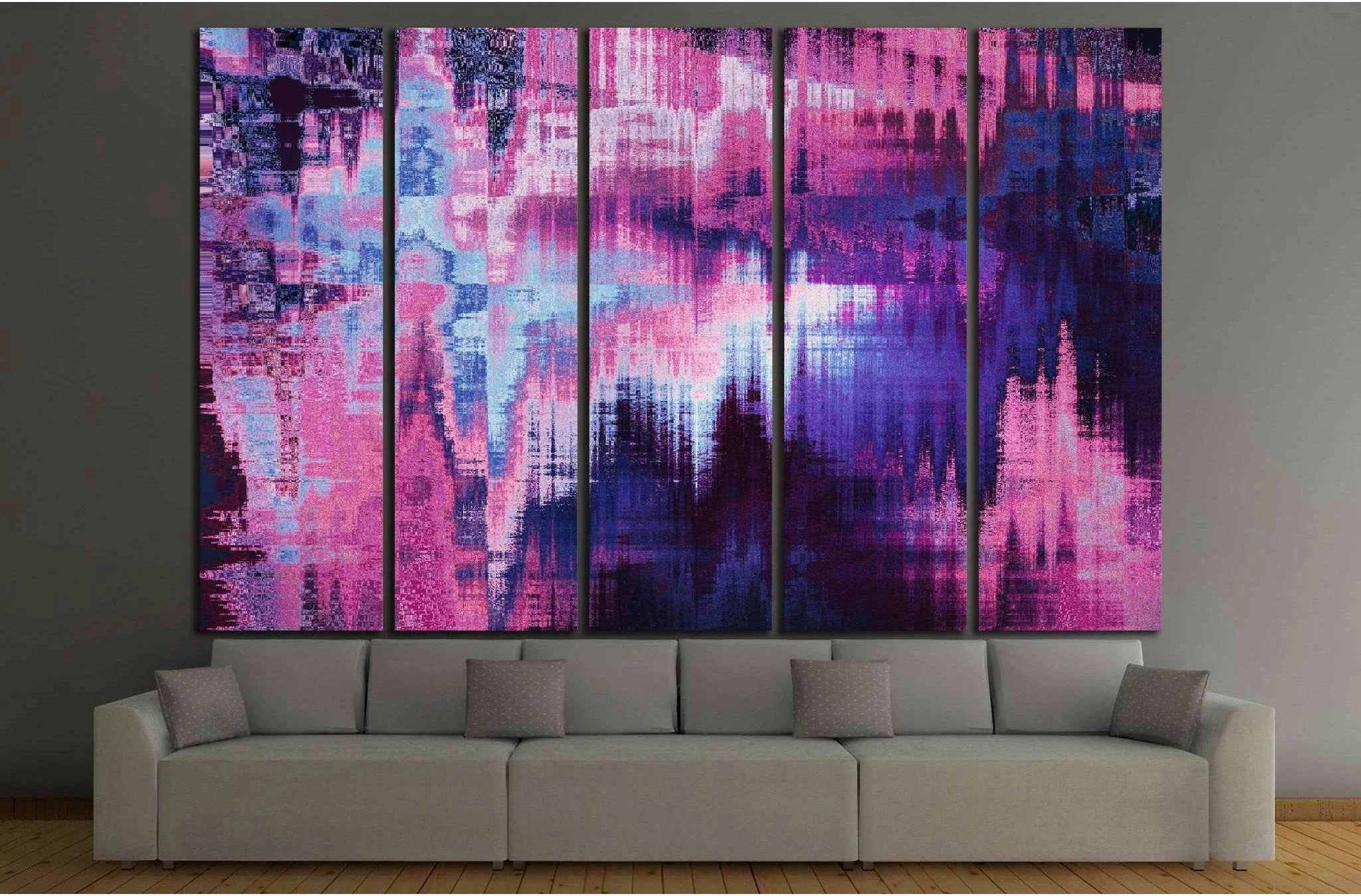 violet blurred abstract background №1424 Ready to Hang Canvas Print - Zellart Canvas Prints ALL_Products, s-1424