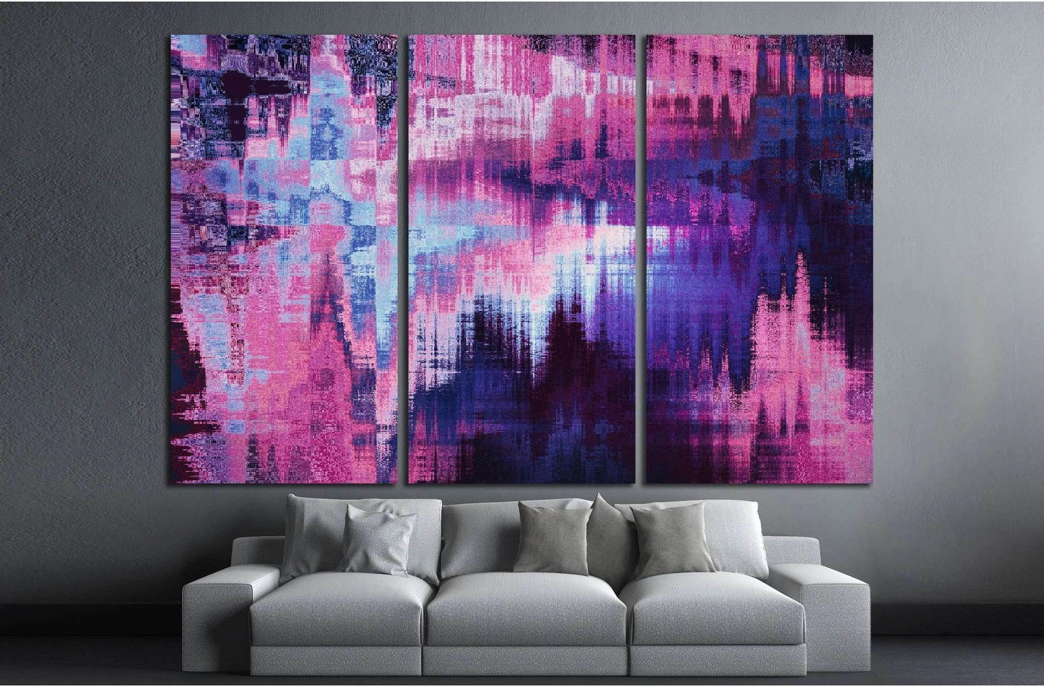 violet blurred abstract background №1424 Ready to Hang Canvas Print - Zellart Canvas Prints ALL_Products, s-1424