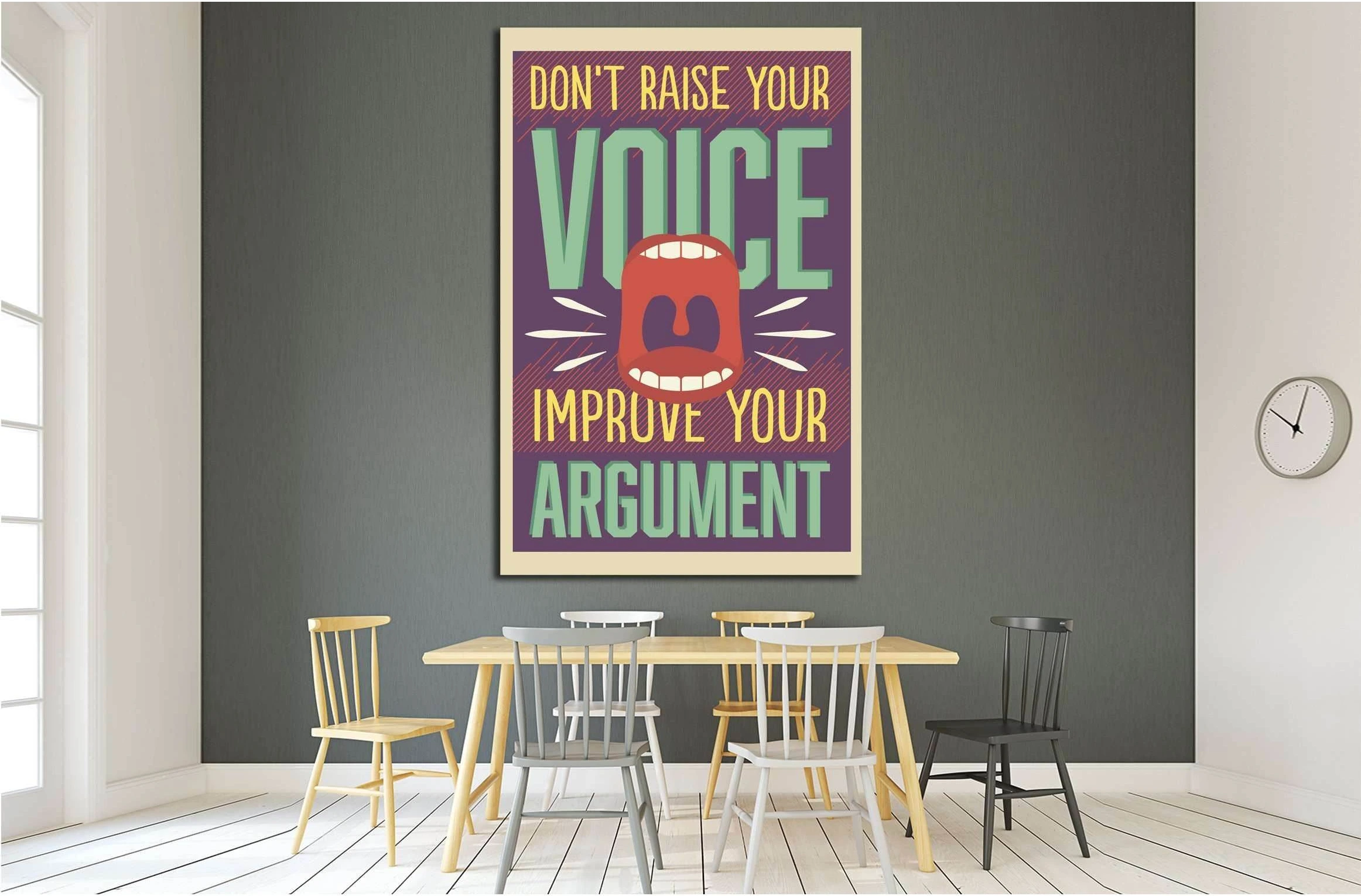 voice №4548 Ready to Hang Canvas Print - Zellart Canvas Prints ALL_Products, s-4548