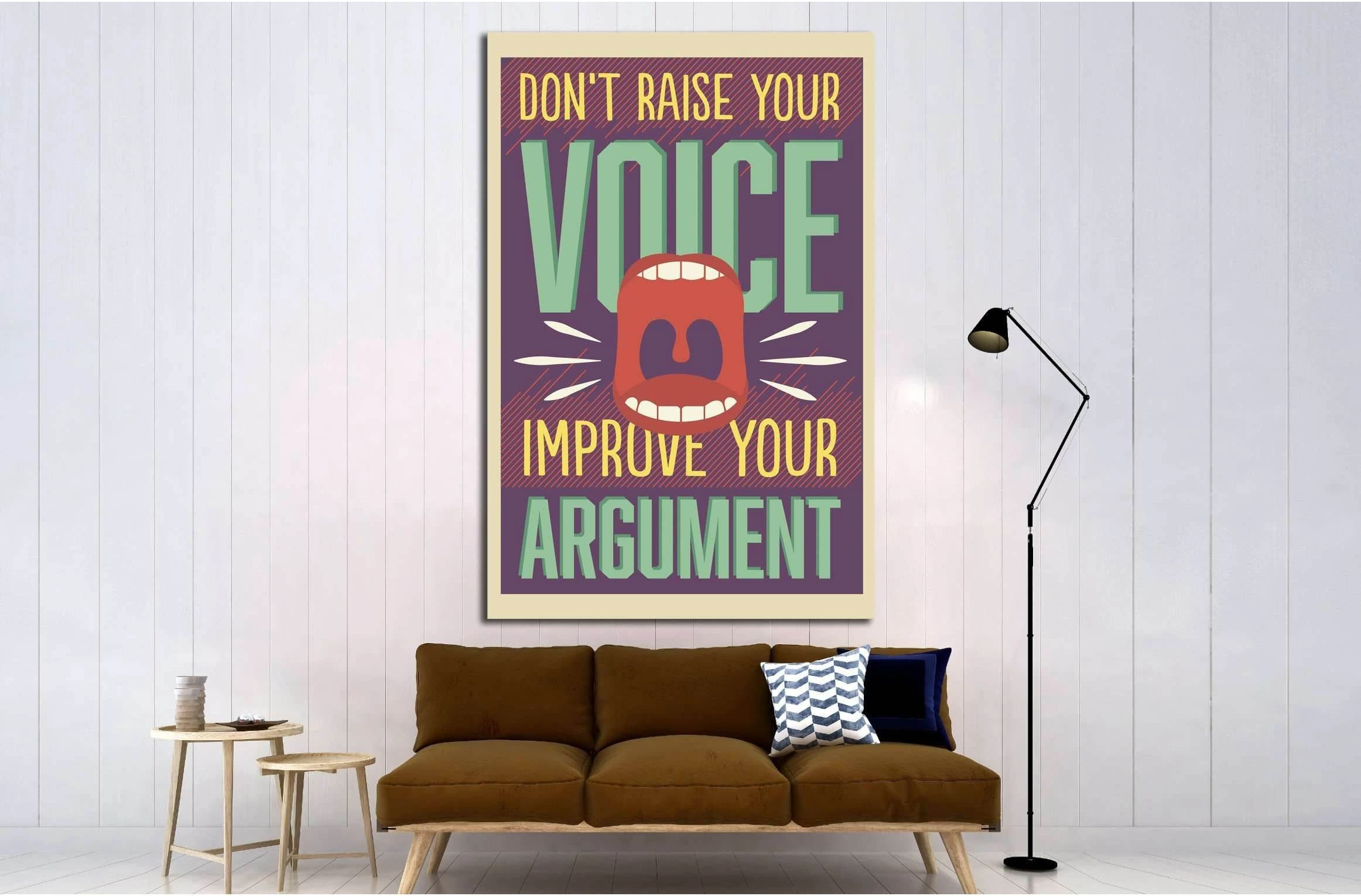 voice №4548 Ready to Hang Canvas Print - Zellart Canvas Prints ALL_Products, s-4548