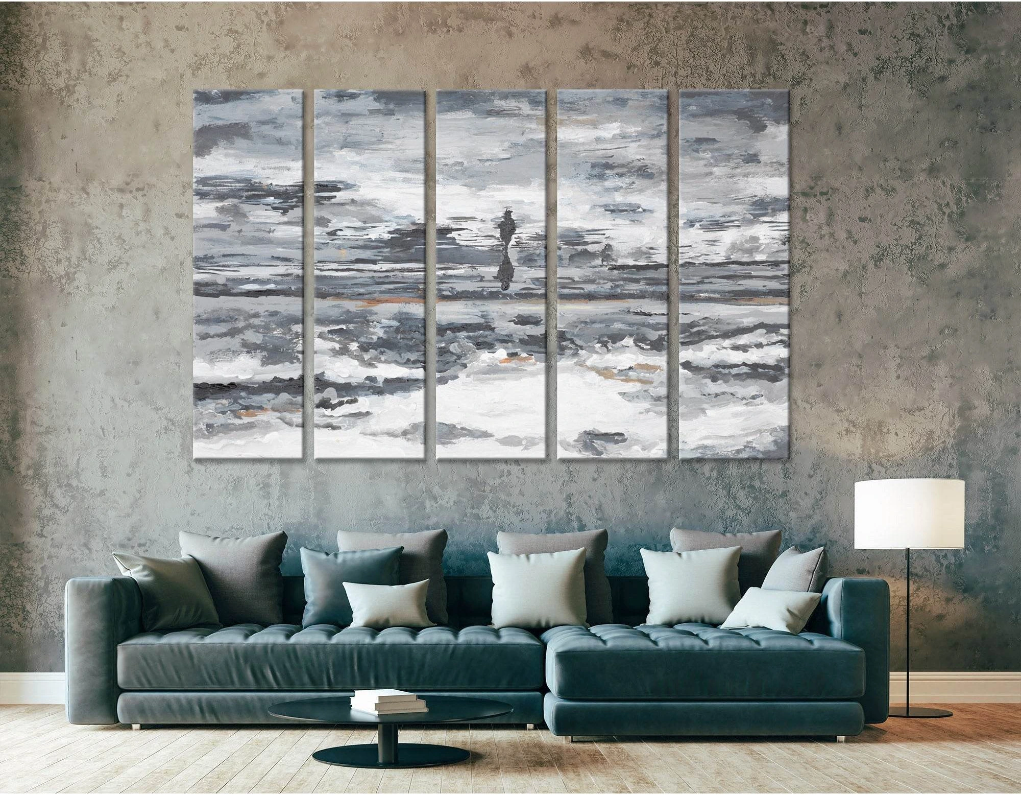 Wanderer Away Abstract №04326 Ready to Hang Canvas Print - Zellart Canvas Prints ALL_Products