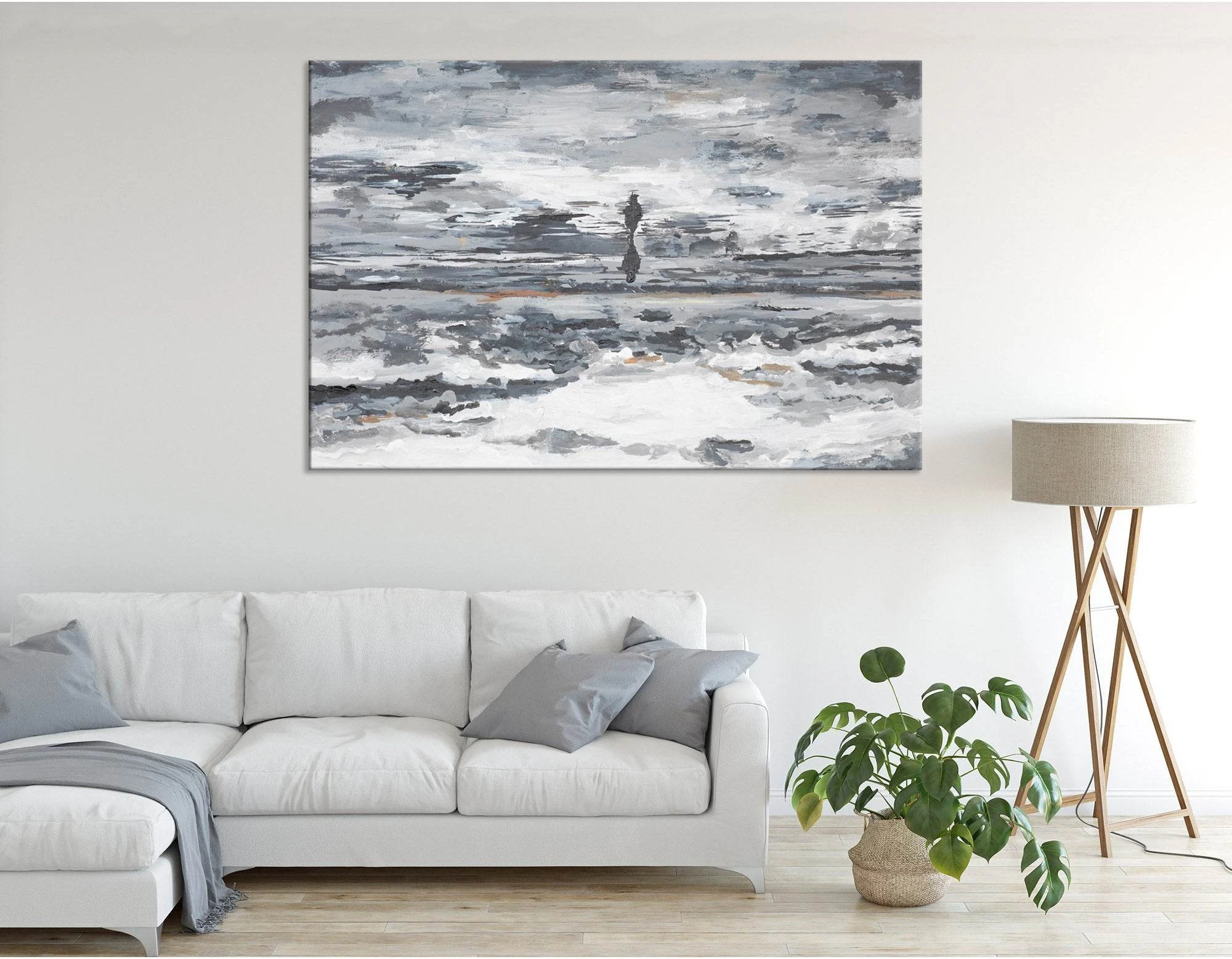 Wanderer Away Abstract №04326 Ready to Hang Canvas Print - Zellart Canvas Prints ALL_Products