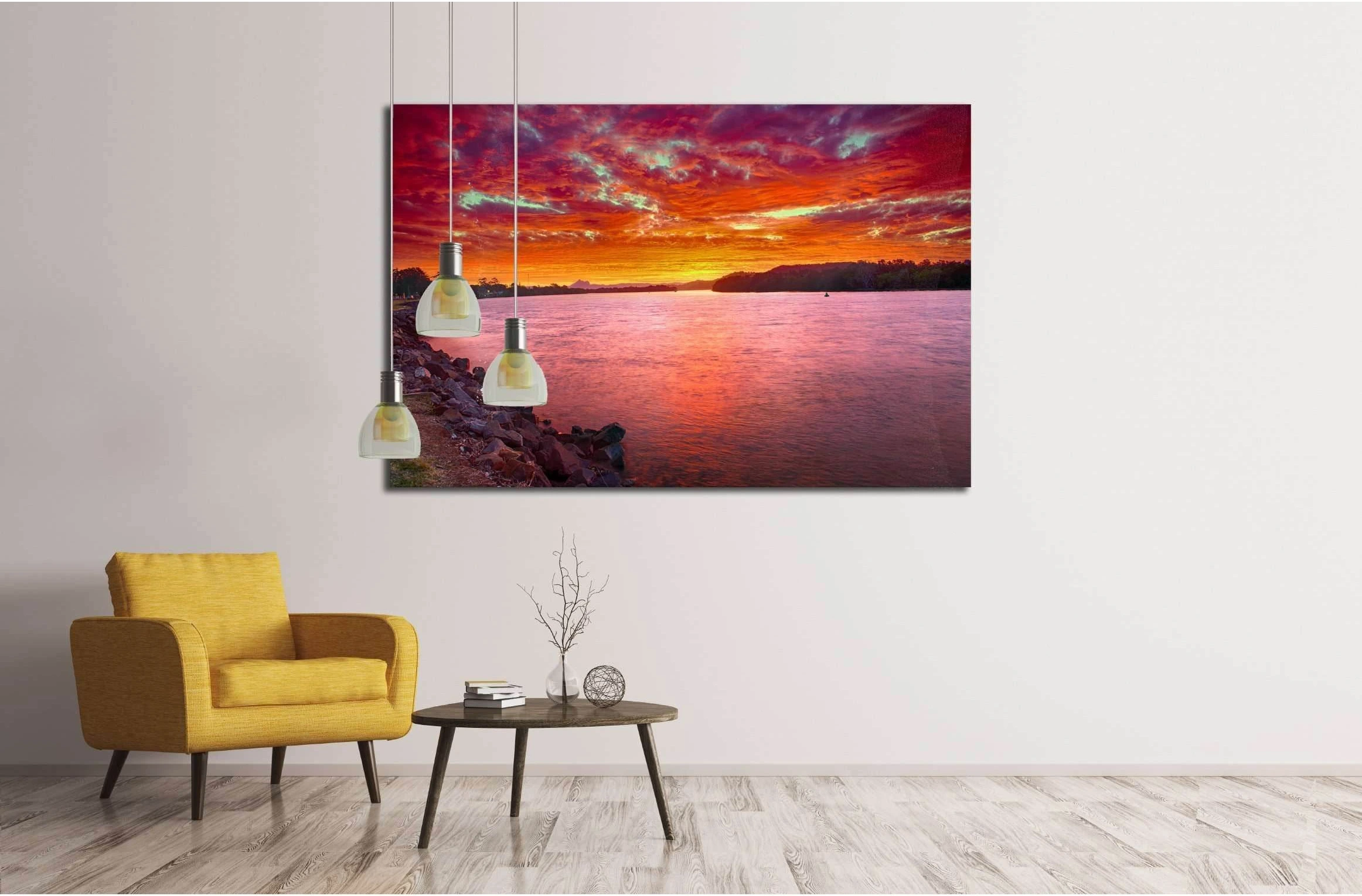 Warning visible on horizon, New South Wales - Australia. №2862 Ready to Hang Canvas Print - Zellart Canvas Prints ALL_Products, s-2862