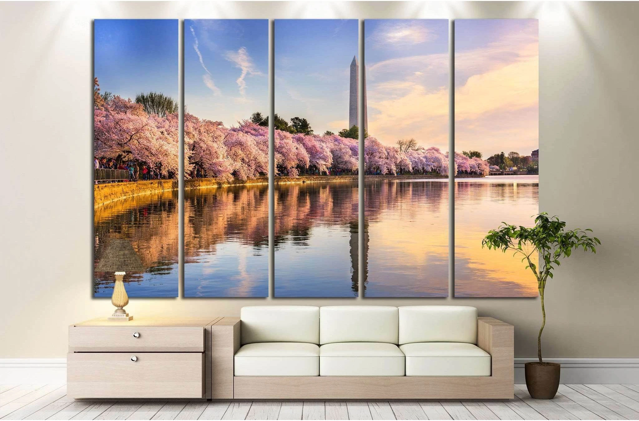 Washington DC, USA №1004 Ready to Hang Canvas Print - Zellart Canvas Prints ALL_Products, s-1004