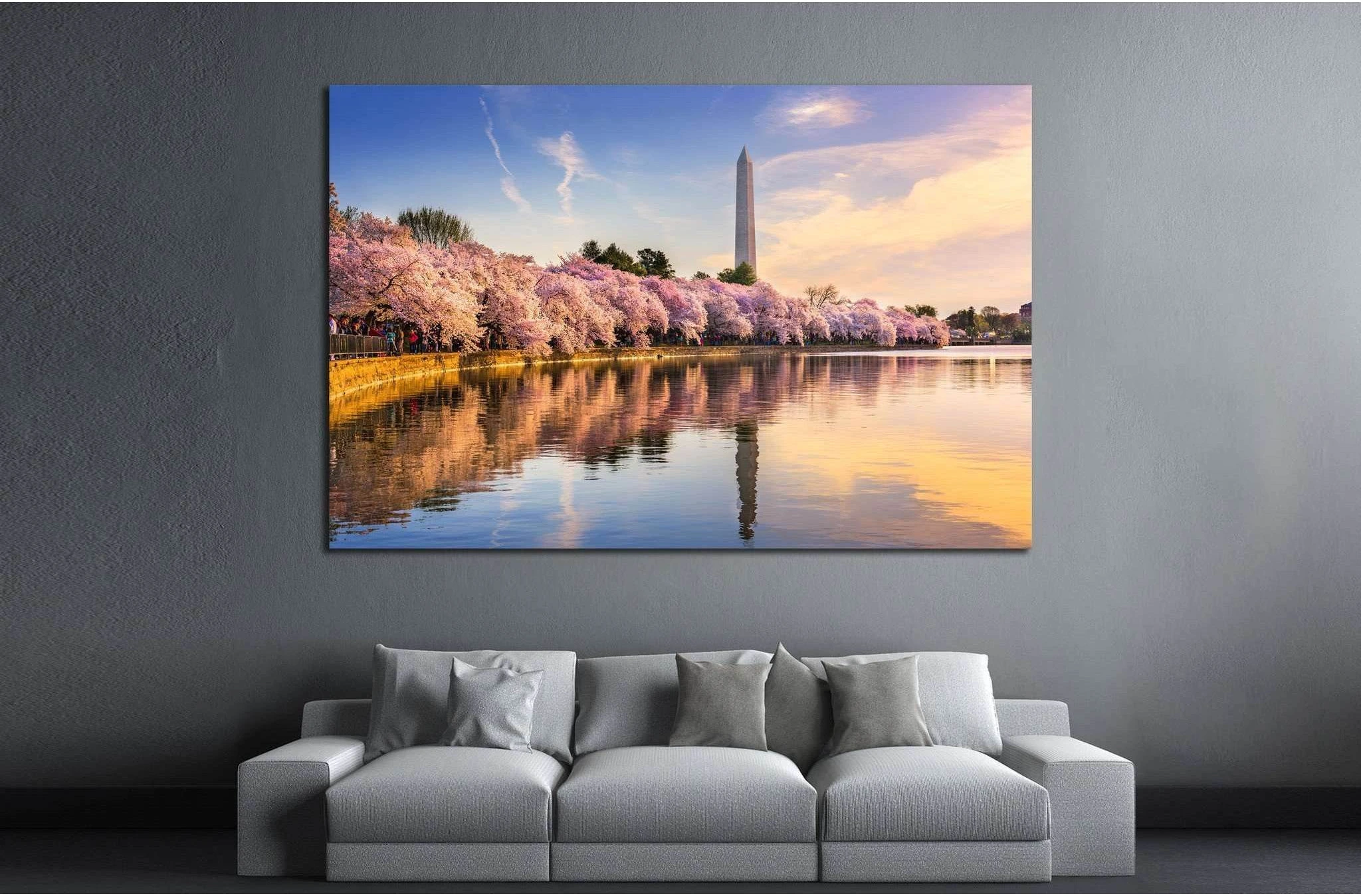 Washington DC, USA №1004 Ready to Hang Canvas Print - Zellart Canvas Prints ALL_Products, s-1004