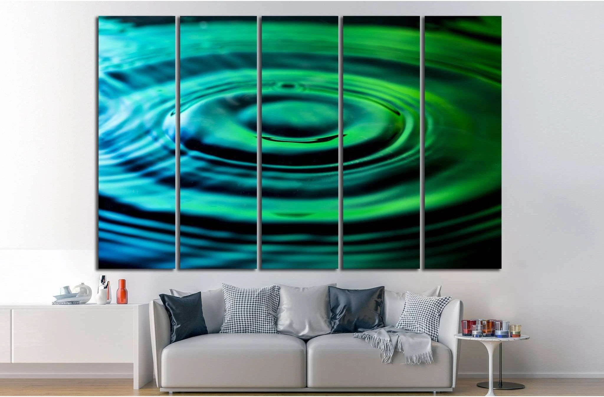 Water ripples №1080 Ready to Hang Canvas Print - Zellart Canvas Prints ALL_Products, s-1080