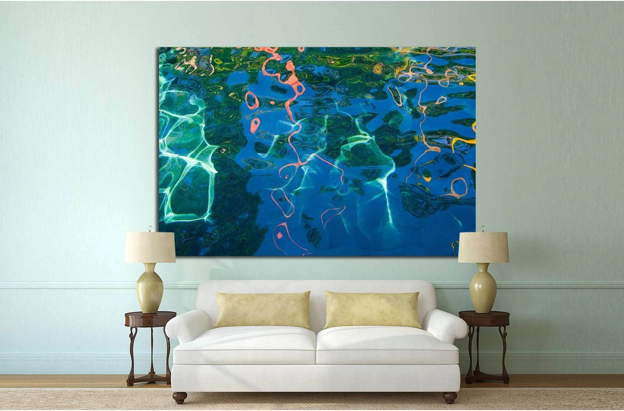 Water surface №1067 Ready to Hang Canvas Print - Zellart Canvas Prints ALL_Products, s-1067