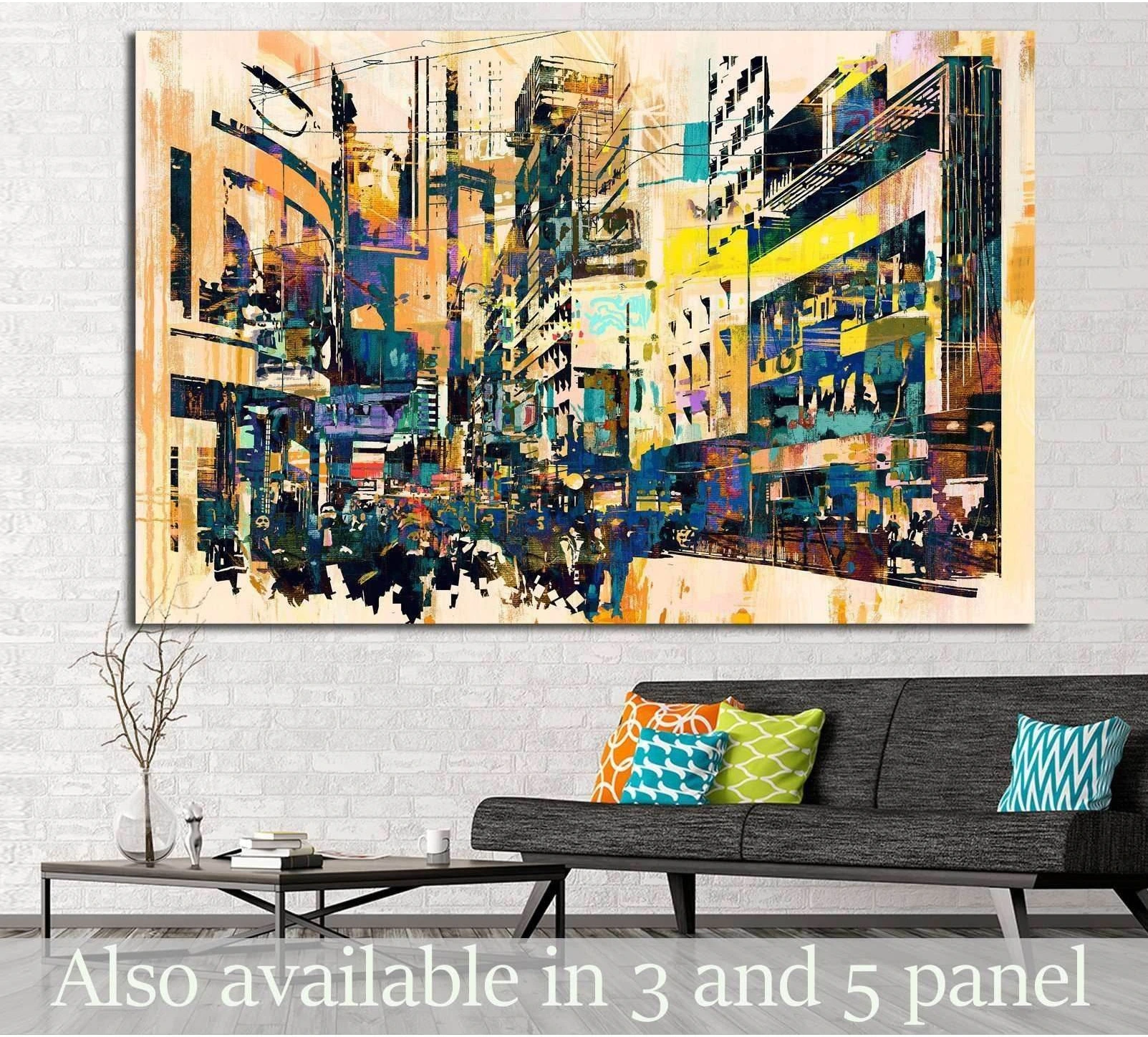 Watercolor City №723 Ready to Hang Canvas Print - Zellart Canvas Prints ALL_Products, s-723
