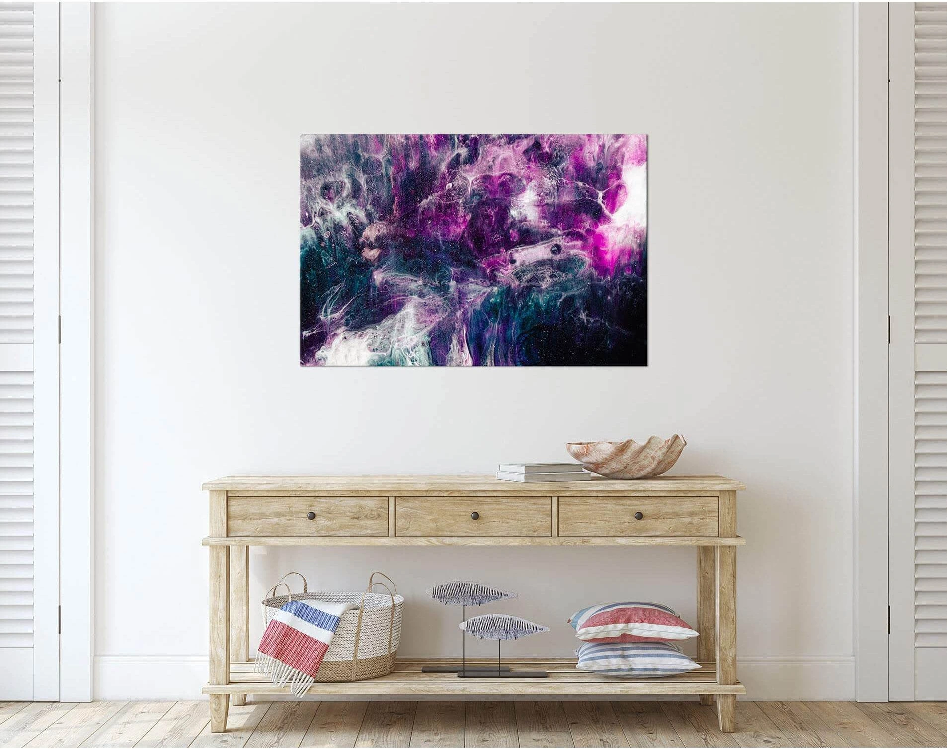 Watercolor marble №D1078 Ready to Hang Canvas Print - Zellart Canvas Prints 0new, ALL_Products, Contemporary Wall Art