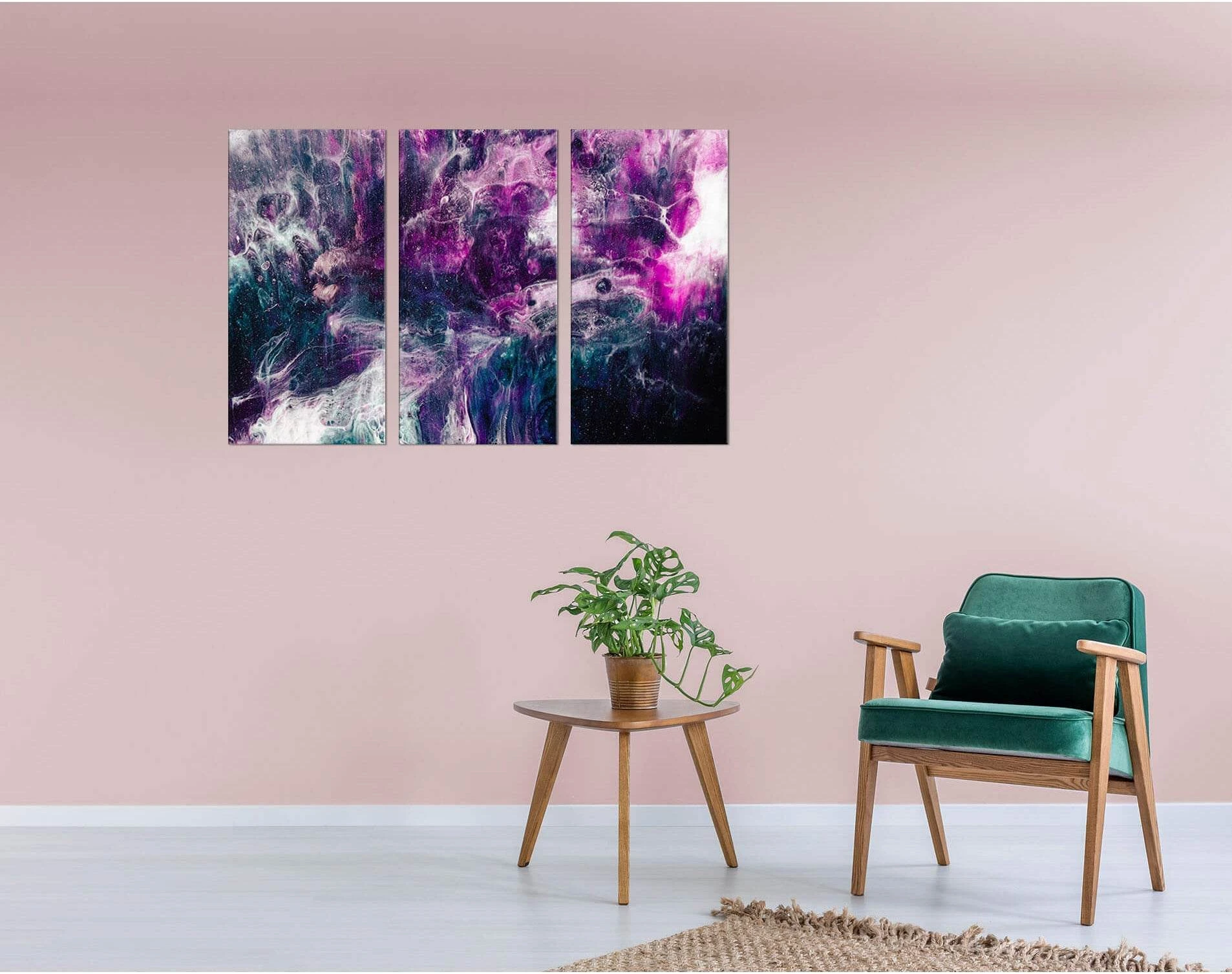 Watercolor marble №D1078 Ready to Hang Canvas Print - Zellart Canvas Prints 0new, ALL_Products, Contemporary Wall Art