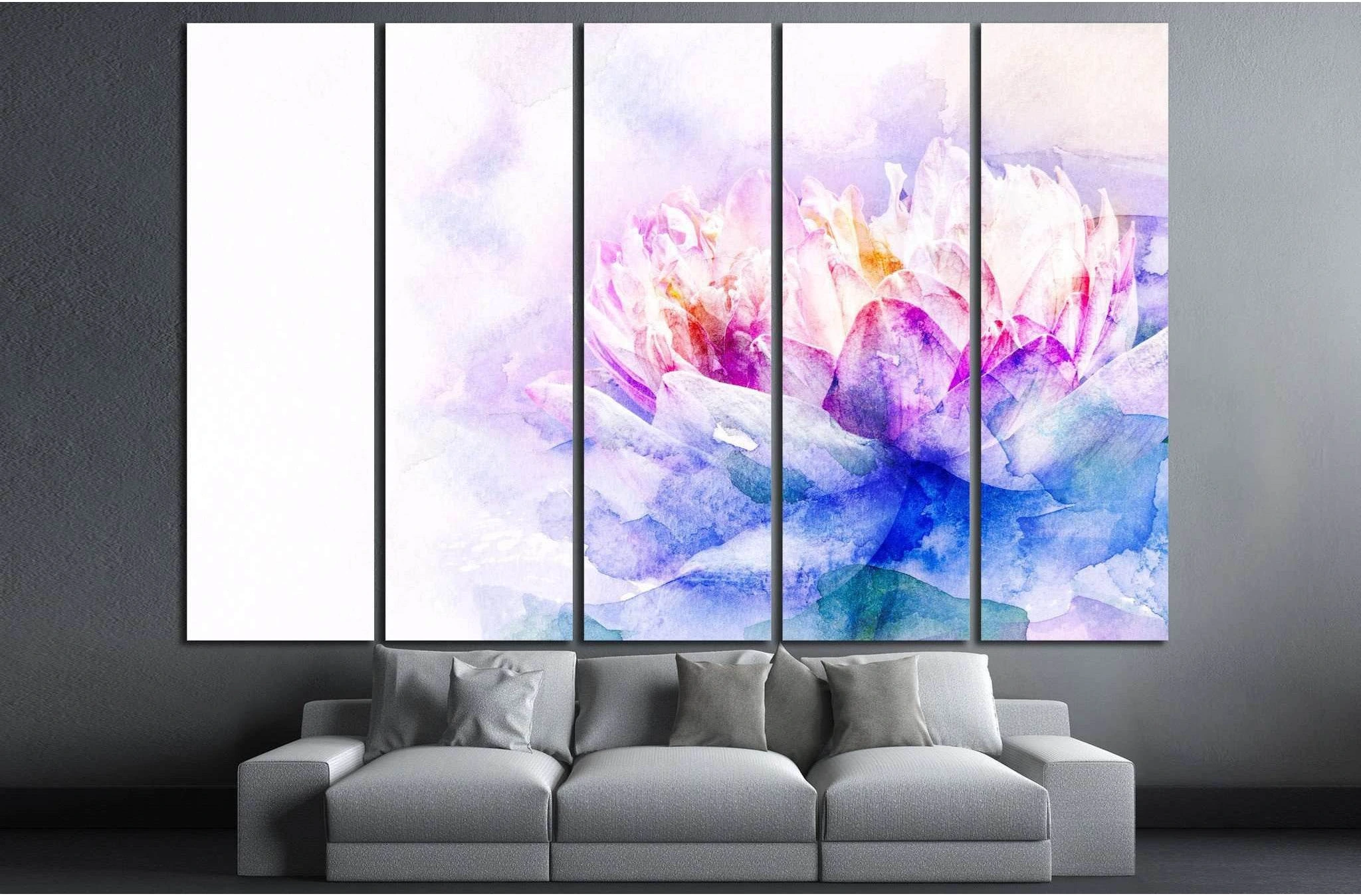 Watercolor painting №1068 Ready to Hang Canvas Print - Zellart Canvas Prints ALL_Products, s-1068