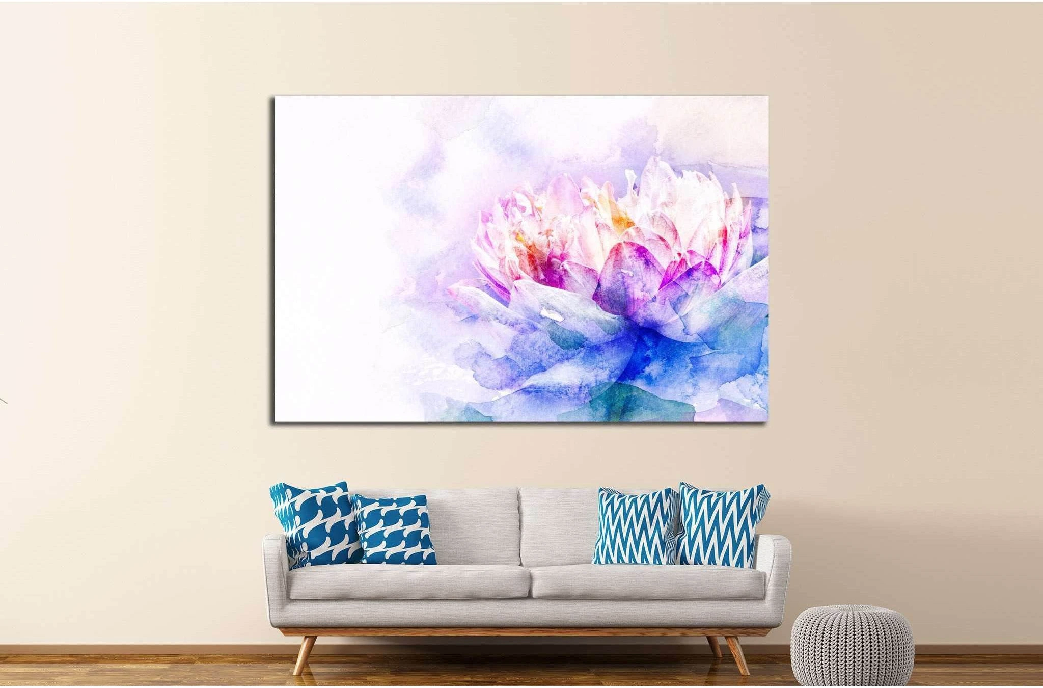 Watercolor painting №1068 Ready to Hang Canvas Print - Zellart Canvas Prints ALL_Products, s-1068