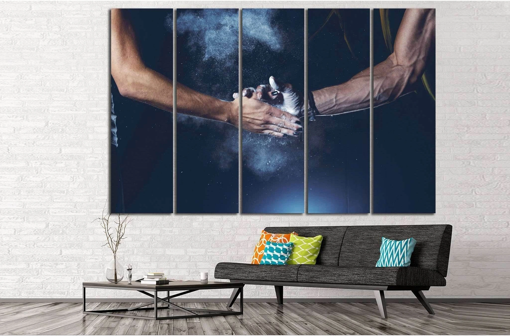 Weightlifting №202 Ready to Hang Canvas Print - Zellart Canvas Prints ALL_Products, wd-202