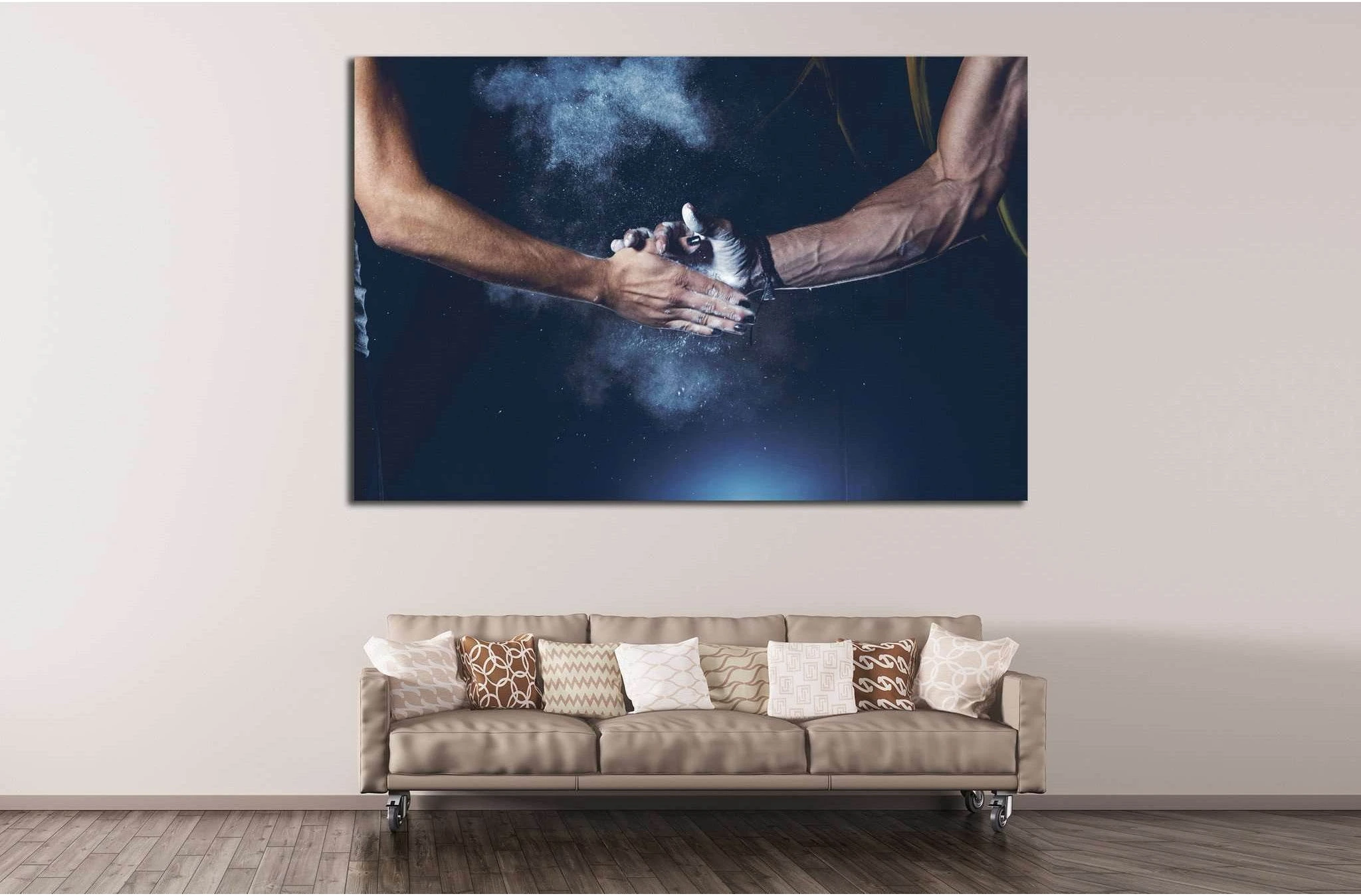 Weightlifting №202 Ready to Hang Canvas Print - Zellart Canvas Prints ALL_Products, wd-202