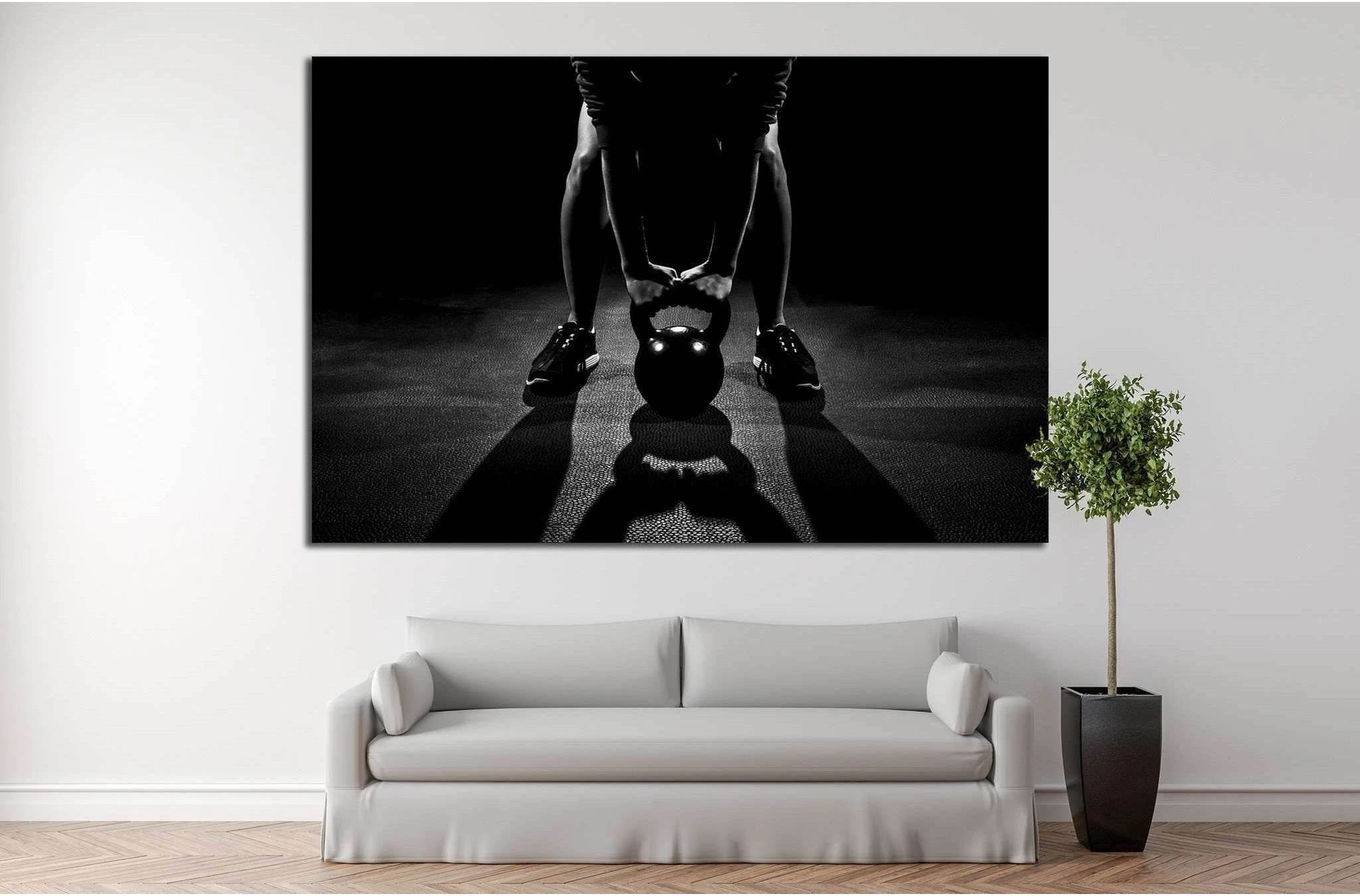 Weightlifting №204 Ready to Hang Canvas Print - Zellart Canvas Prints ALL_Products, wd-204