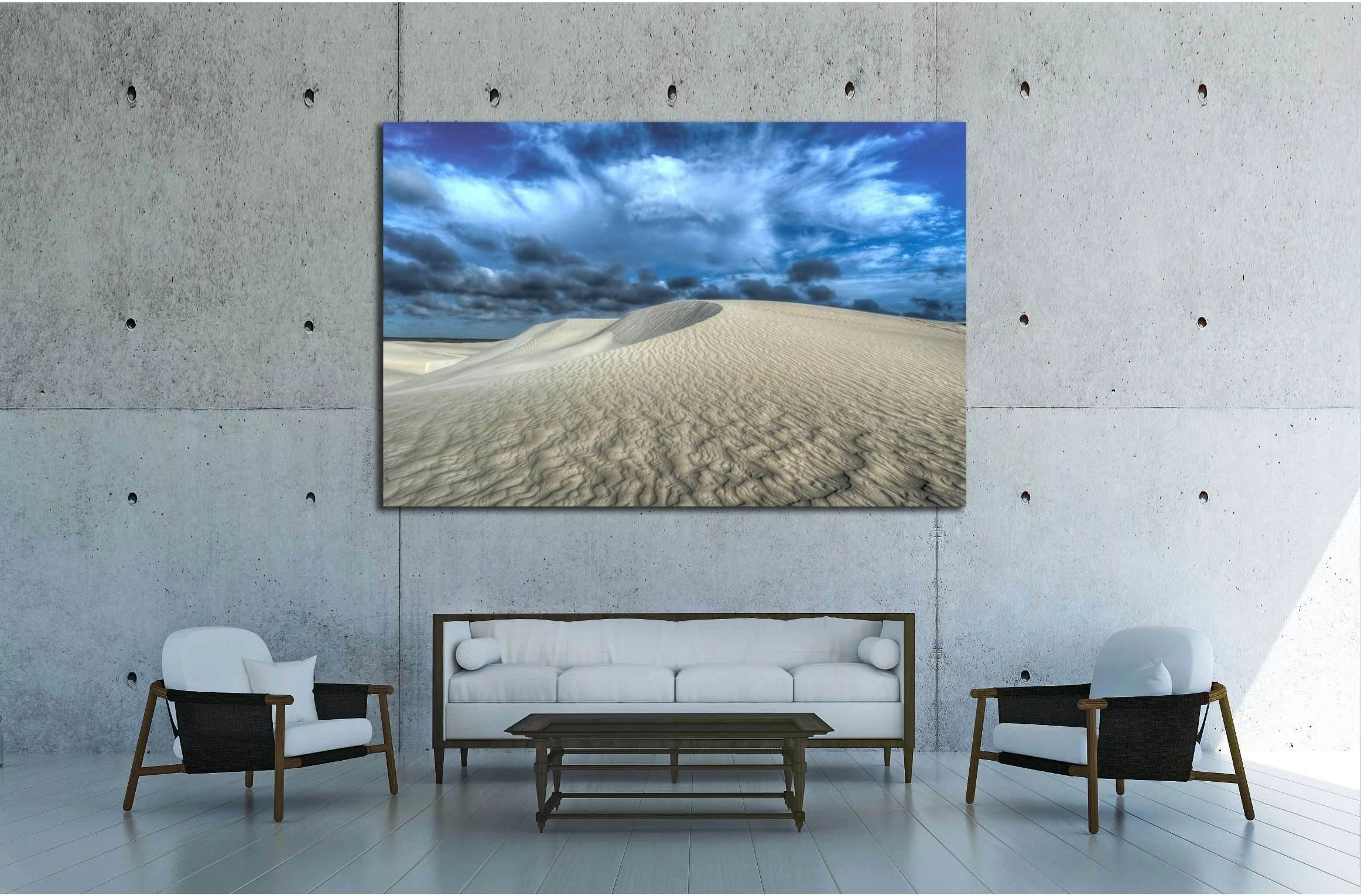 White sand dunes of Nilgen Nature Reserve. №2856 Ready to Hang Canvas Print - Zellart Canvas Prints ALL_Products, s-2856