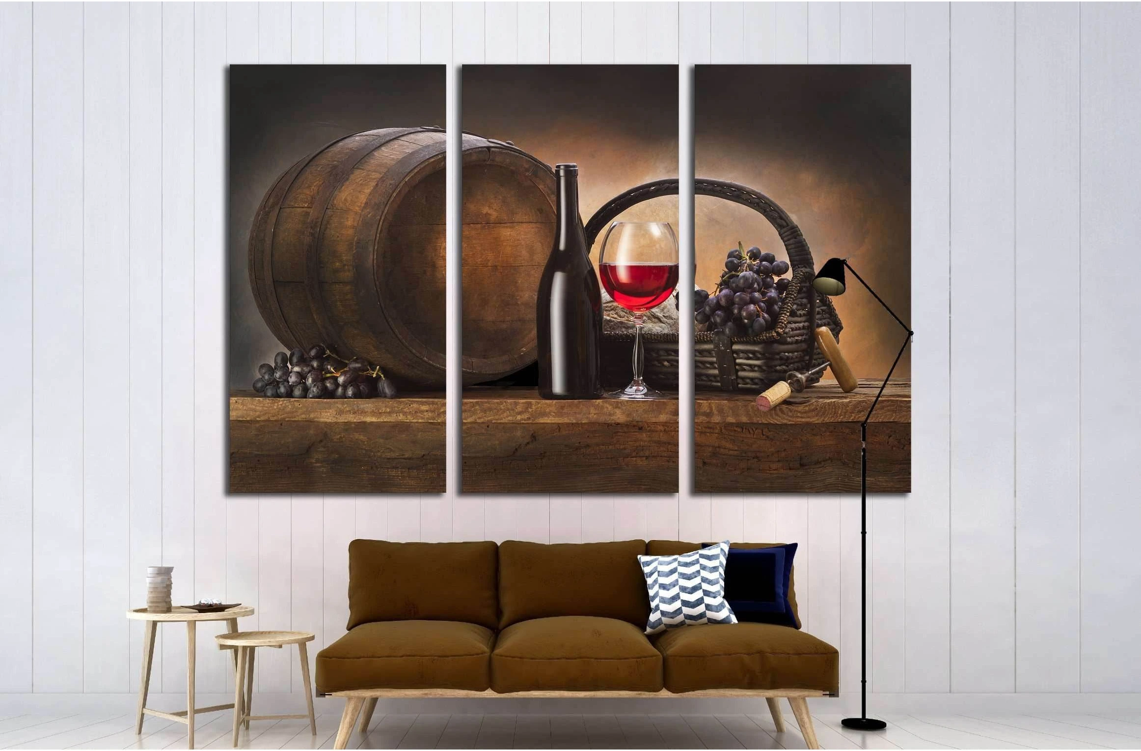 Wine №3438 Ready to Hang Canvas Print - Zellart Canvas Prints ALL_Products, s-3438