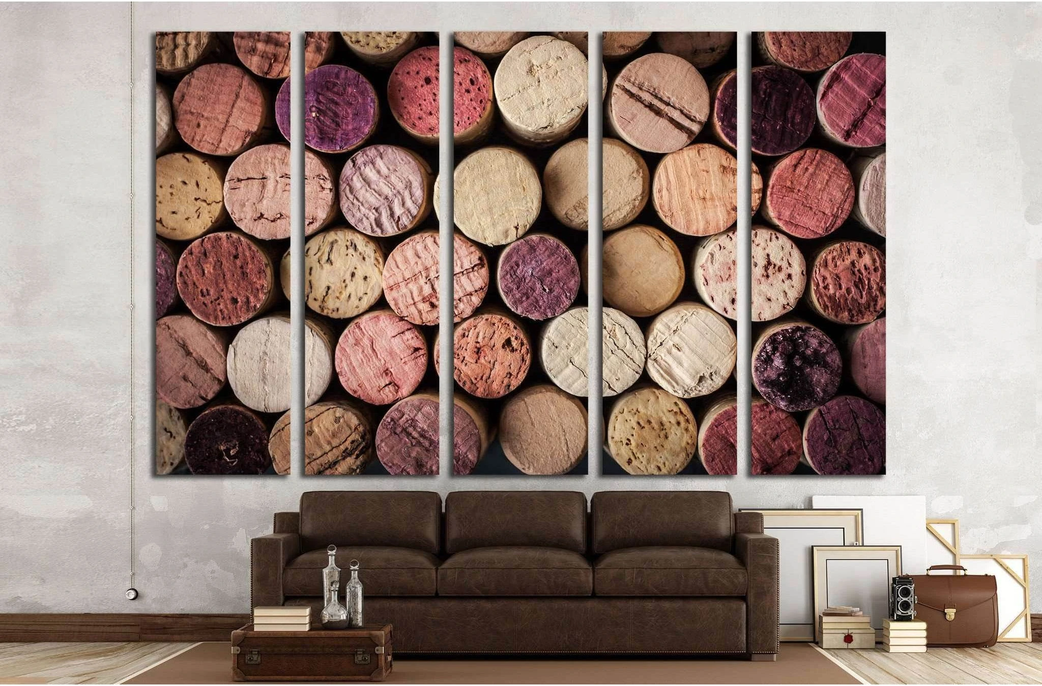 Wine corks background horizontal №1918 Ready to Hang Canvas Print - Zellart Canvas Prints ALL_Products, s-1918