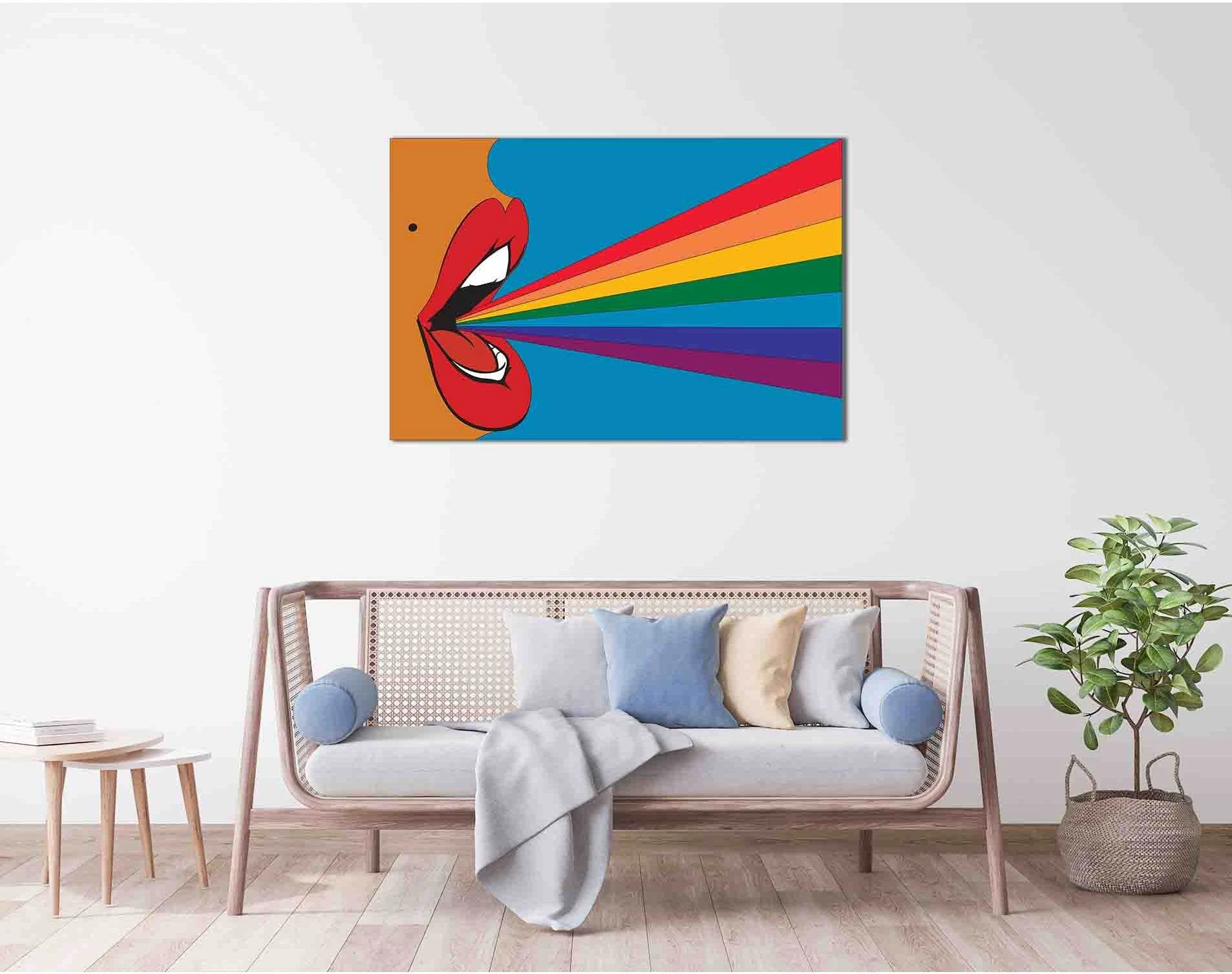 Women mouth №2128 Ready to Hang Canvas Print - Zellart Canvas Prints 2128, ALL_Products