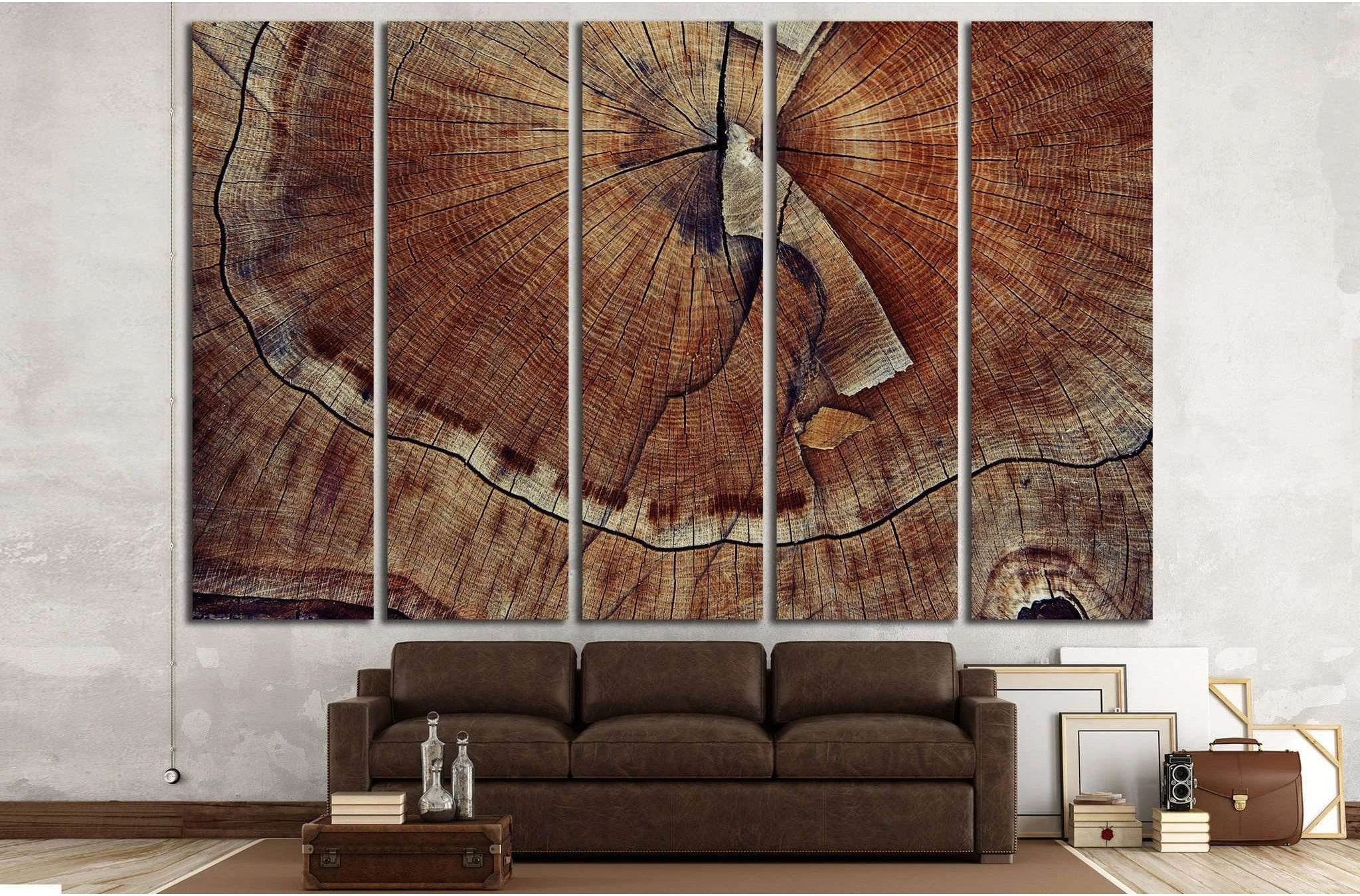 Wood cut texture №648 Ready to Hang Canvas Print - Zellart Canvas Prints ALL_Products, s-648