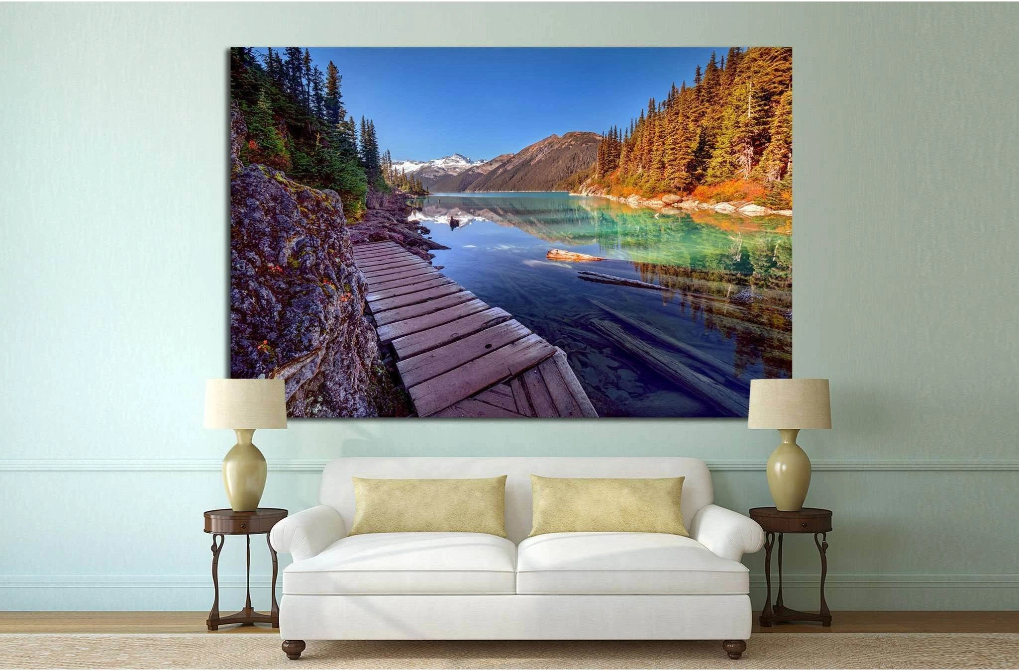 Wooden walkway №848 Ready to Hang Canvas Print - Zellart Canvas Prints a-848, ALL_Products