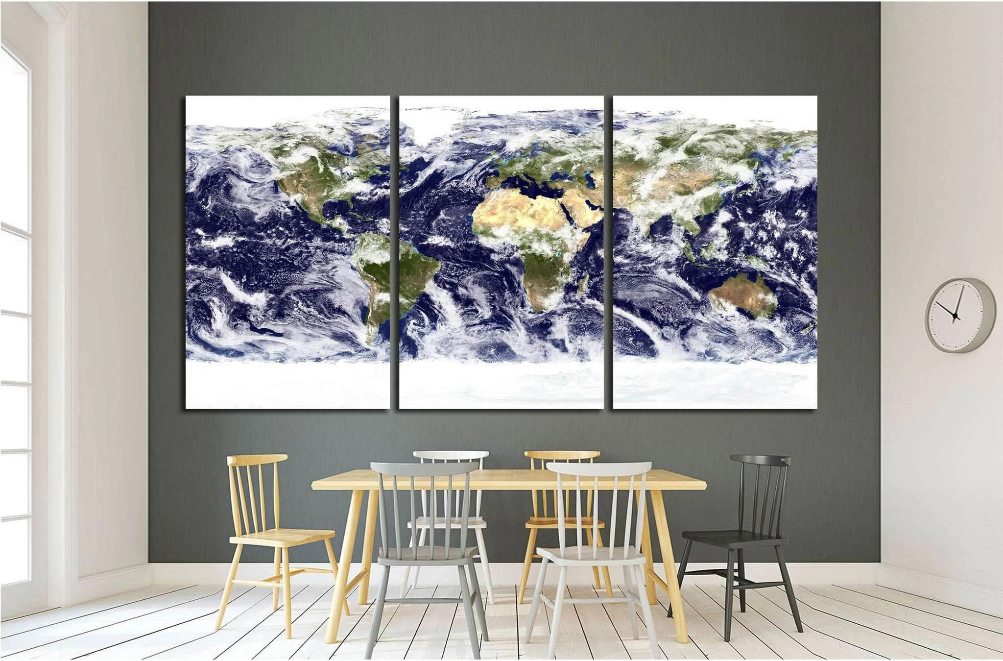 World Map №1500 Ready to Hang Canvas Print - Zellart Canvas Prints ALL_Products, s-1500