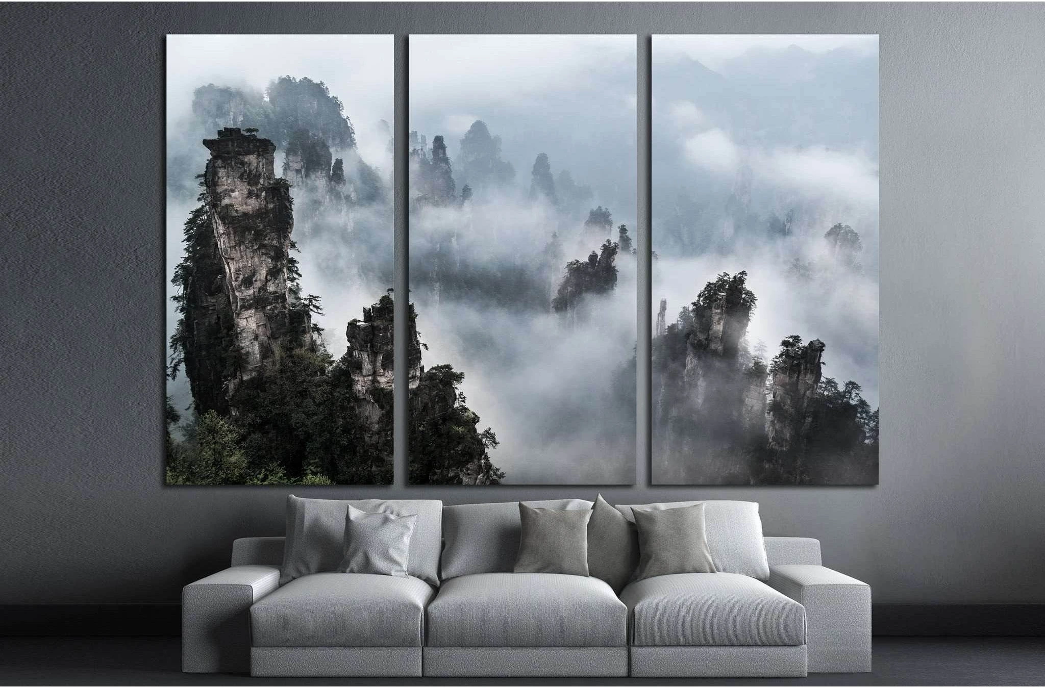 Wulingyuan national forest park in Hunan province, China №1993 Ready to Hang Canvas Print - Zellart Canvas Prints ALL_Products, s-1993
