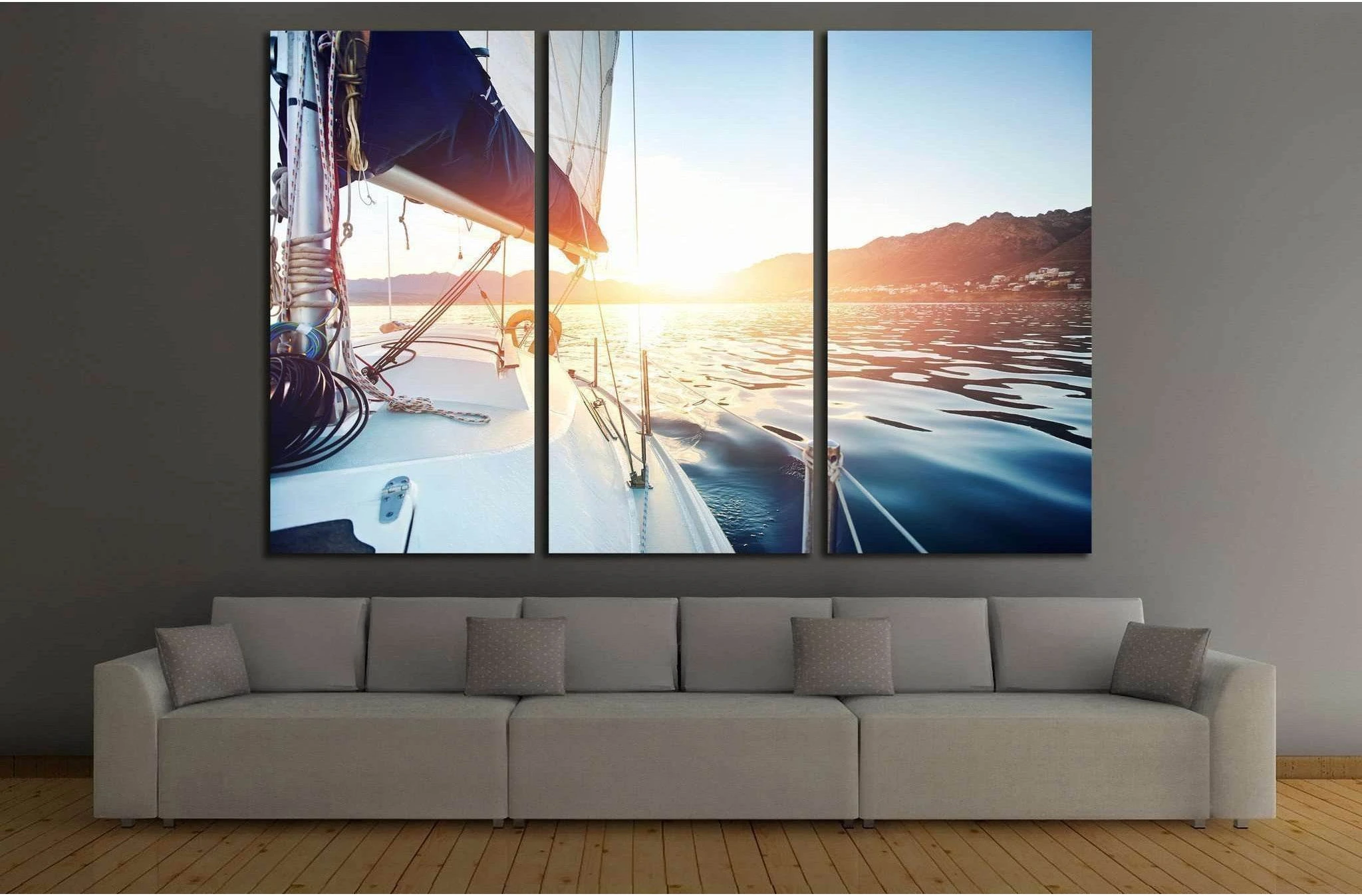 Yacht Wall Art №208 Ready to Hang Canvas Print - Zellart Canvas Prints ALL_Products, wd-208